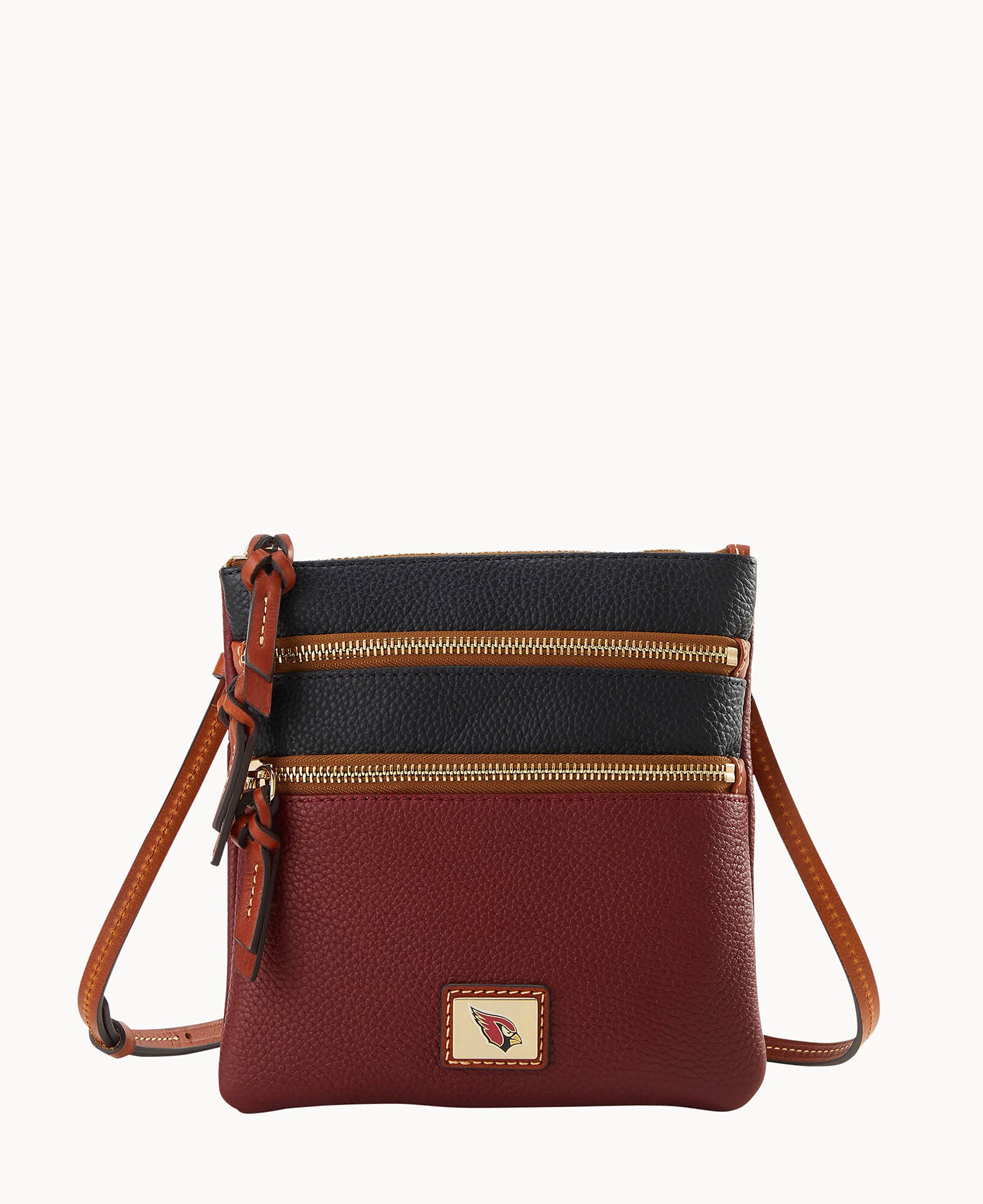 NFL AZ Cardinals Triple Zip Crossbody