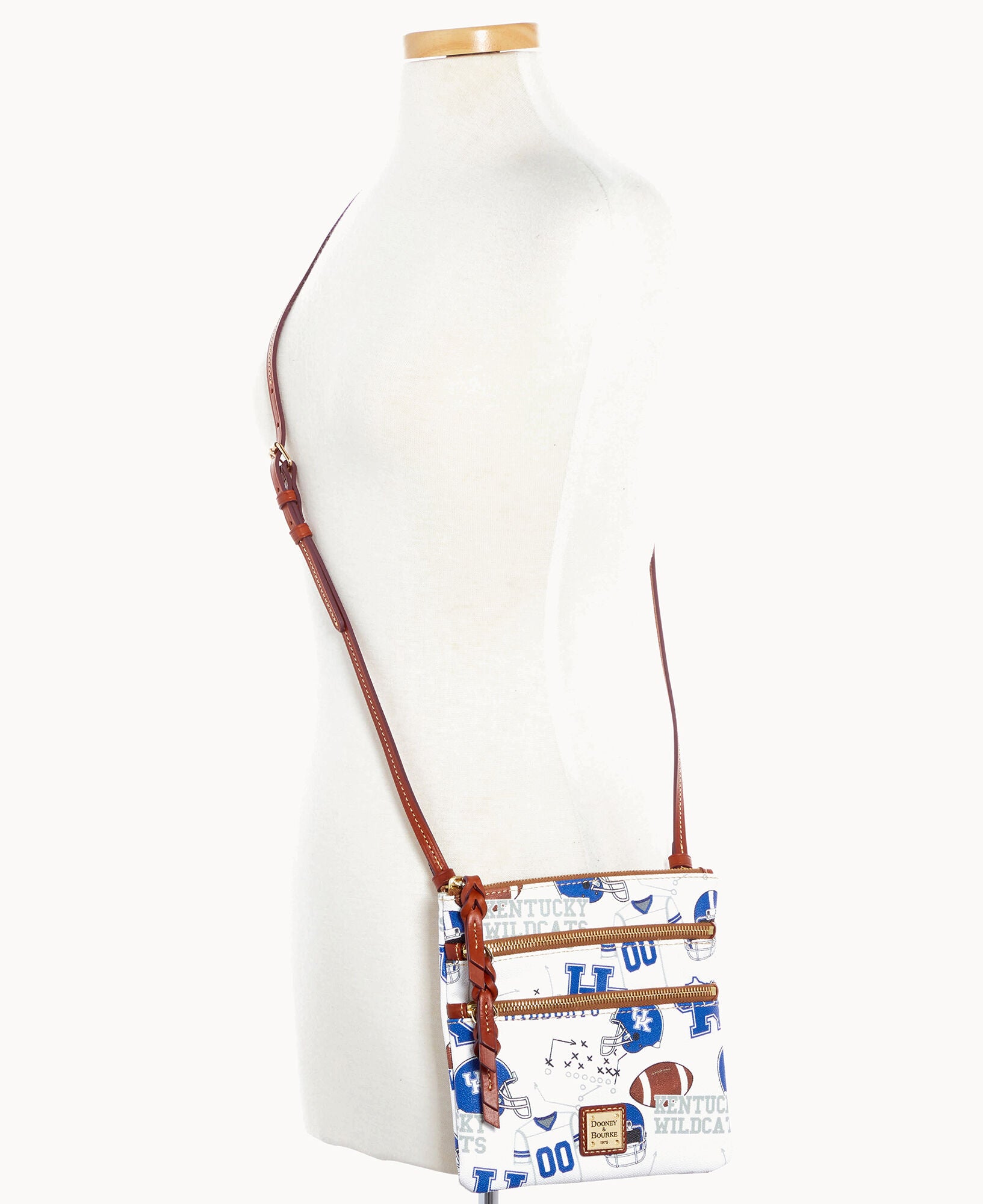 Collegiate University of Kentucky Triple Zip Crossbody - Image 8