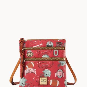 Collegiate Ohio State University Triple Zip Crossbody