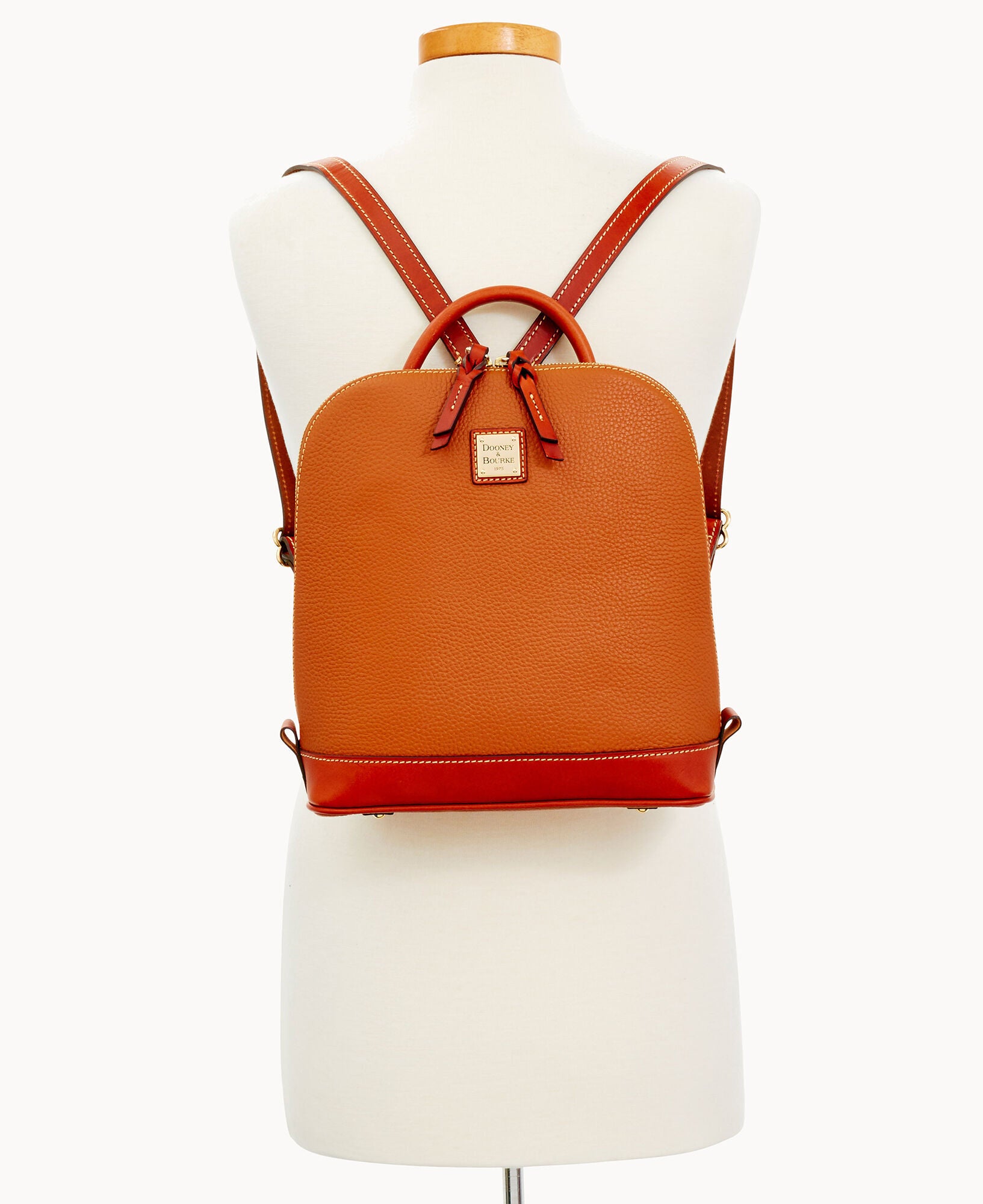 Pebble Grain Zip Pod Backpack - Image 12