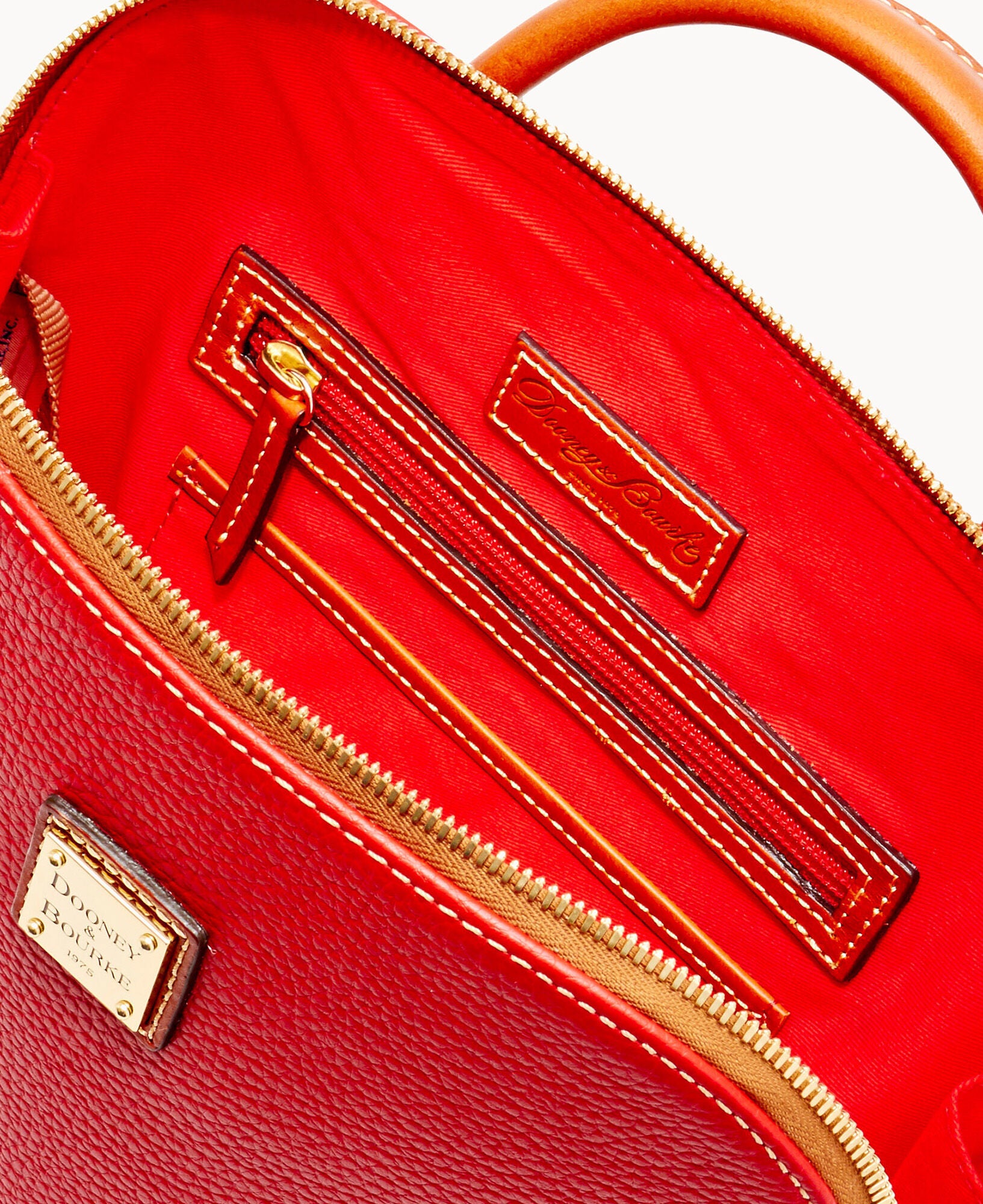 Pebble Grain Zip Pod Backpack - Image 7