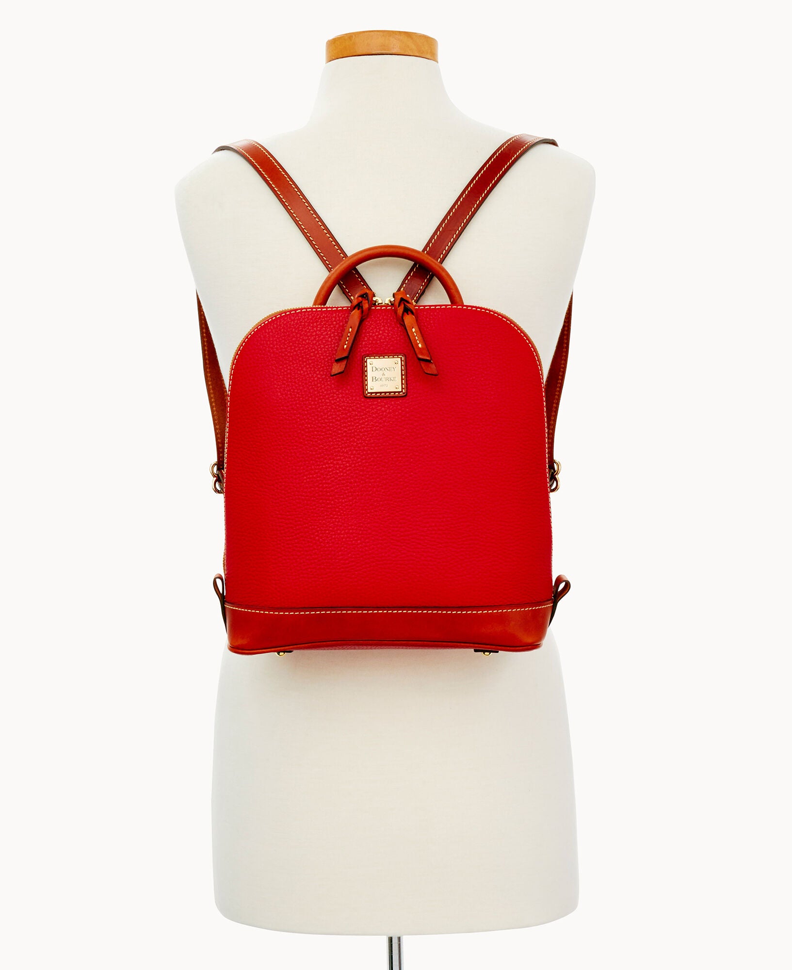 Pebble Grain Zip Pod Backpack - Image 8
