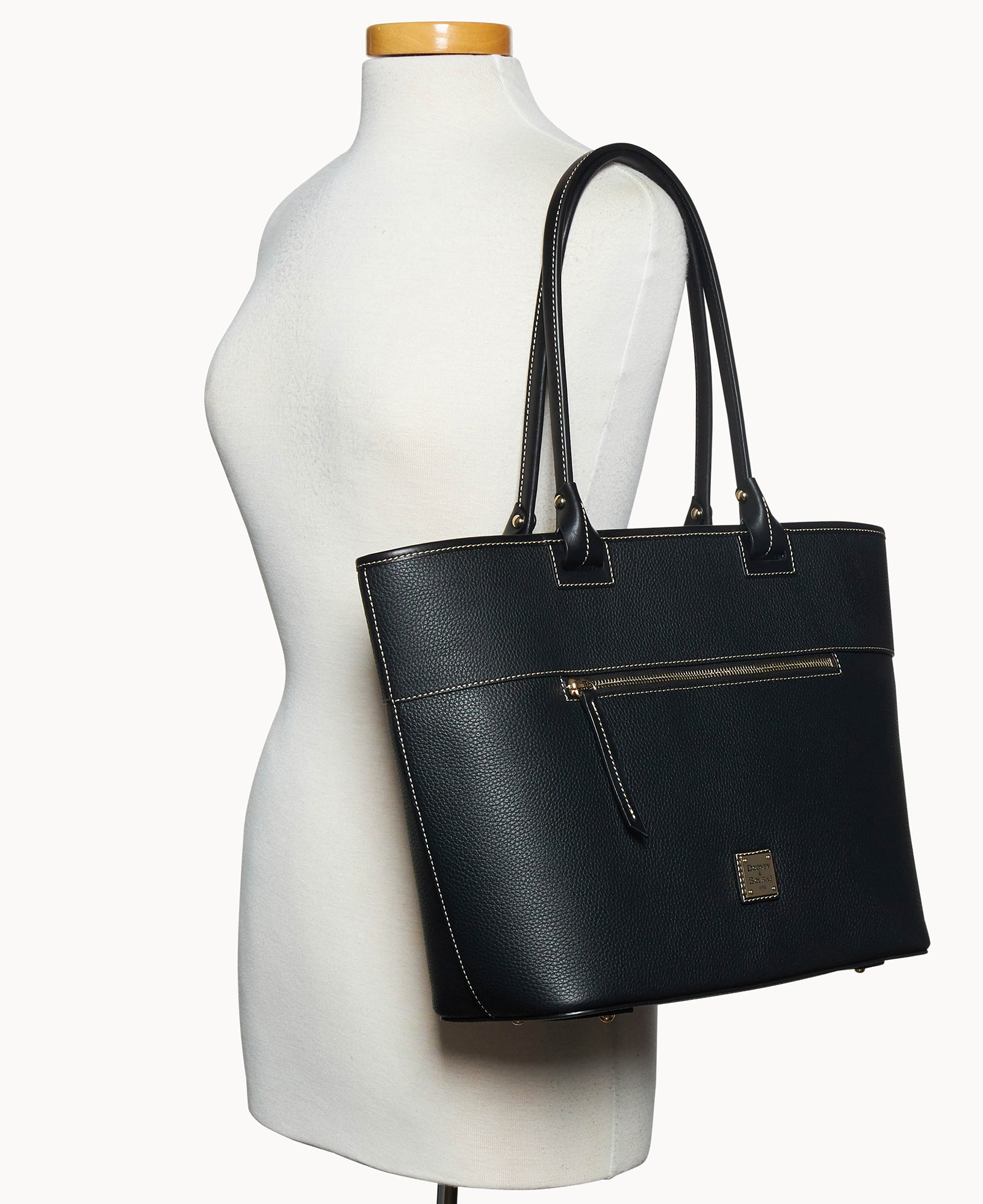 Pebble Grain Large Zip Tote - Image 4