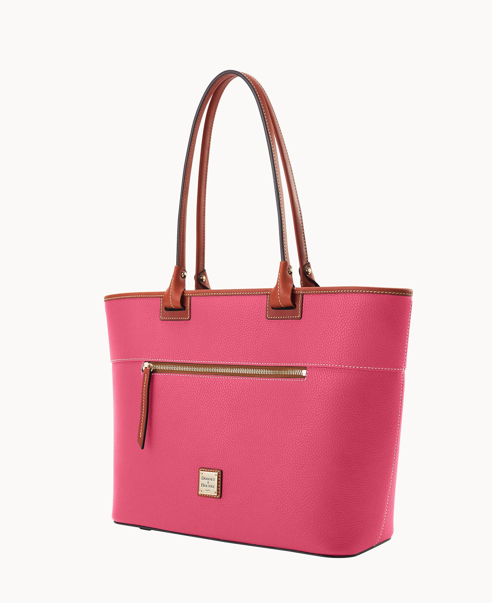 Pebble Grain Large Zip Tote - Image 22