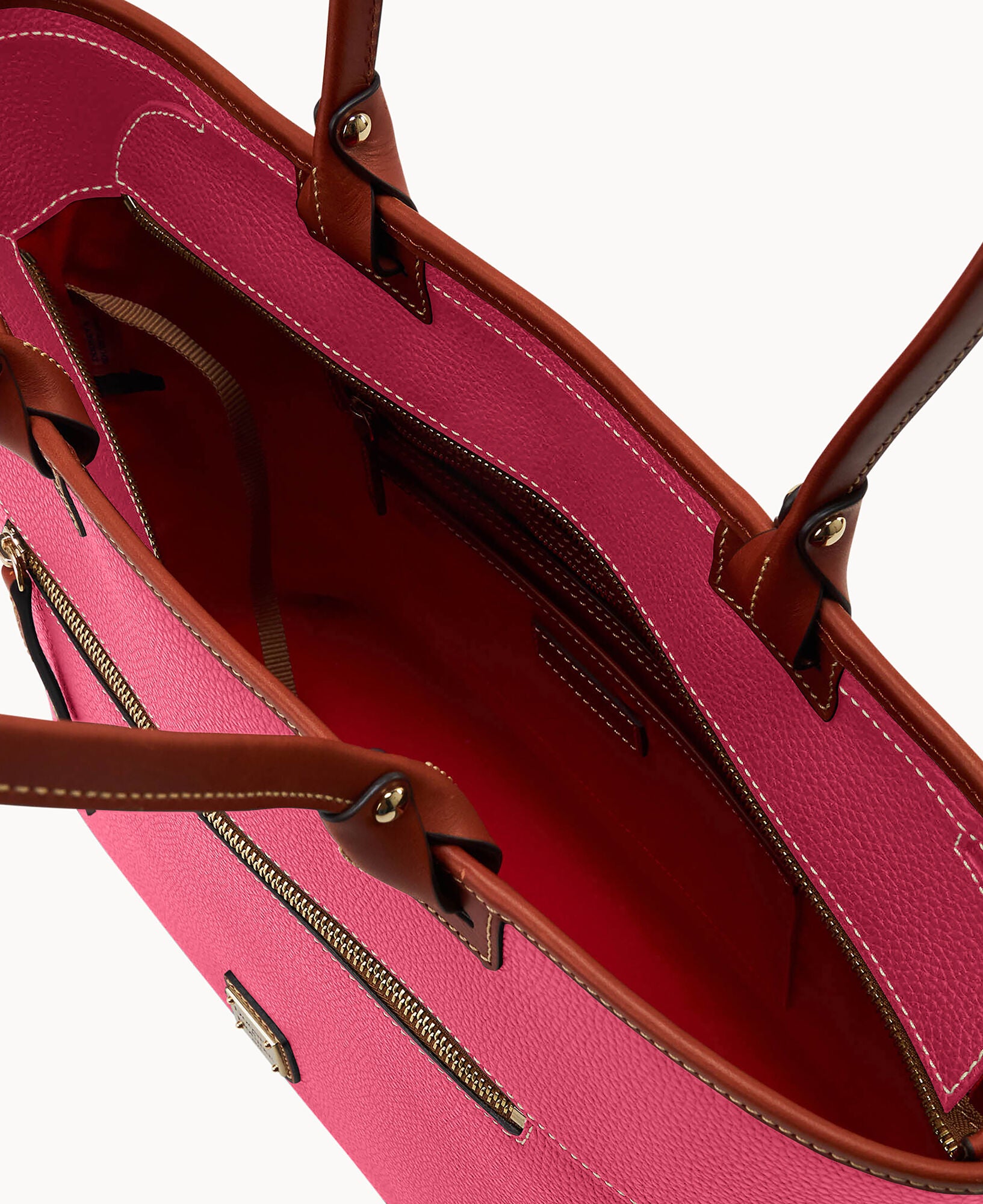 Pebble Grain Large Zip Tote - Image 23