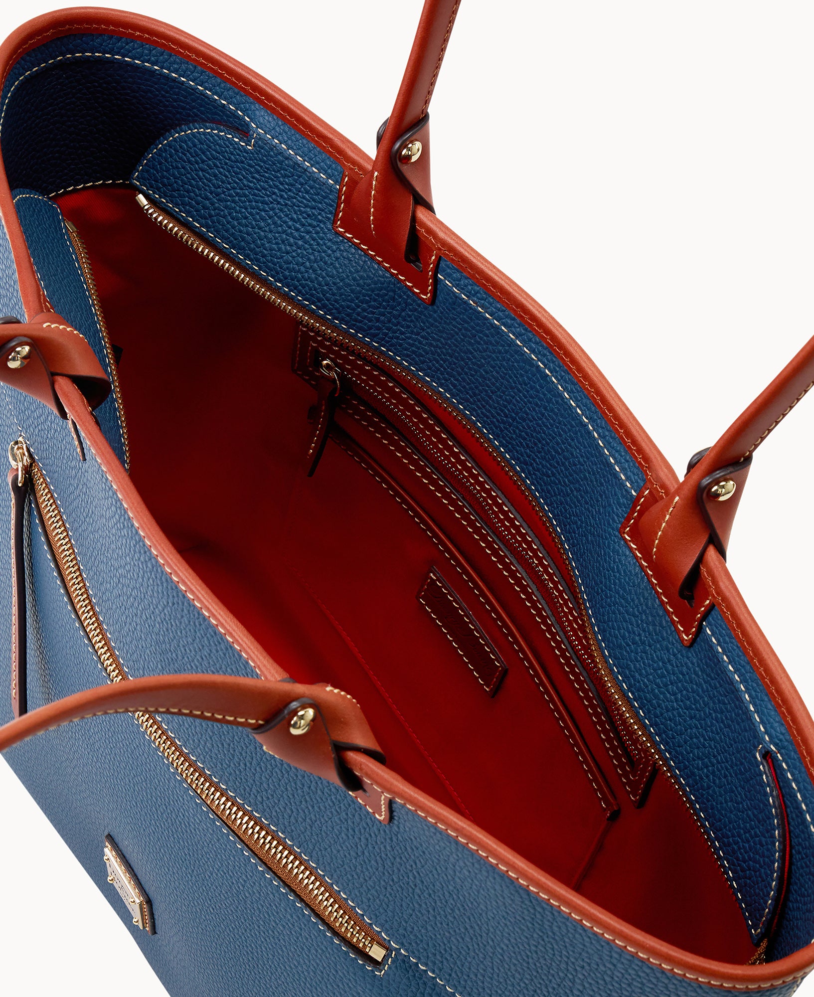 Pebble Grain Large Zip Tote - Image 27
