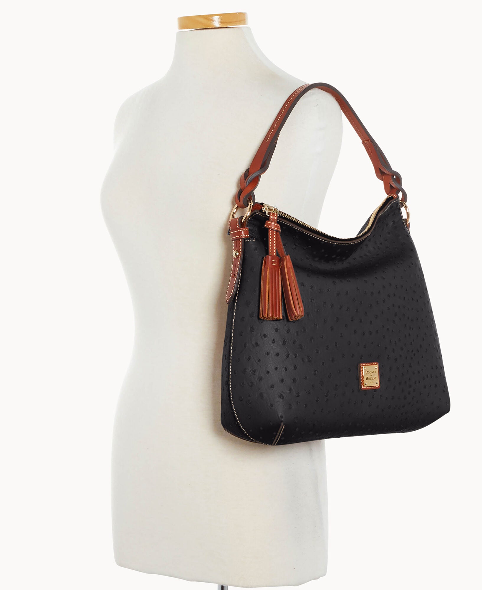Ostrich Twist Strap Hobo - Image 4