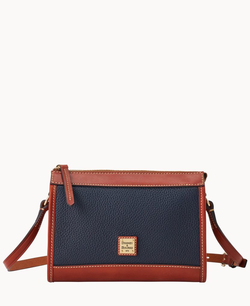 Pebble Grain Zip Crossbody