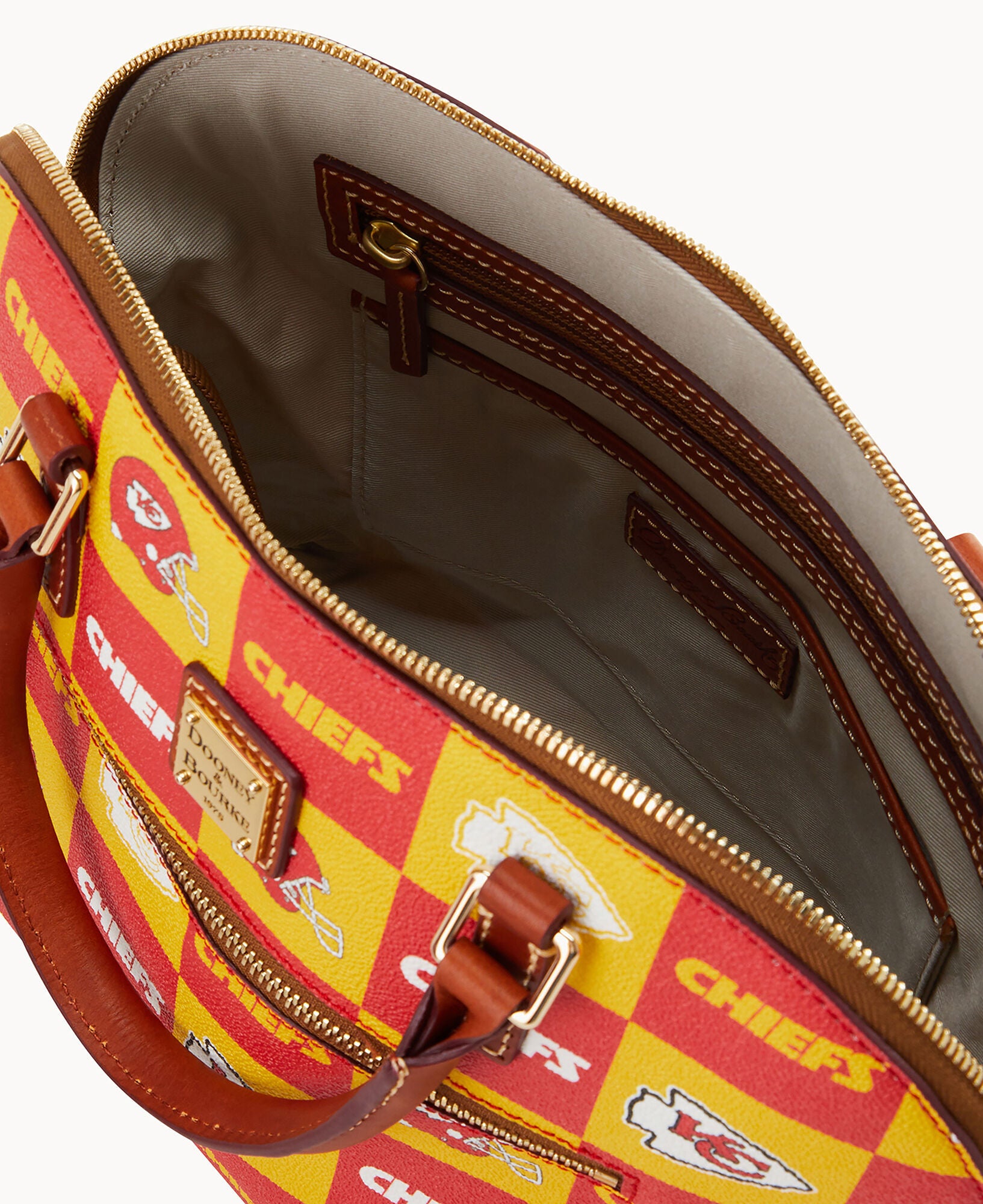 NFL Chiefs Domed Zip Satchel - Image 3