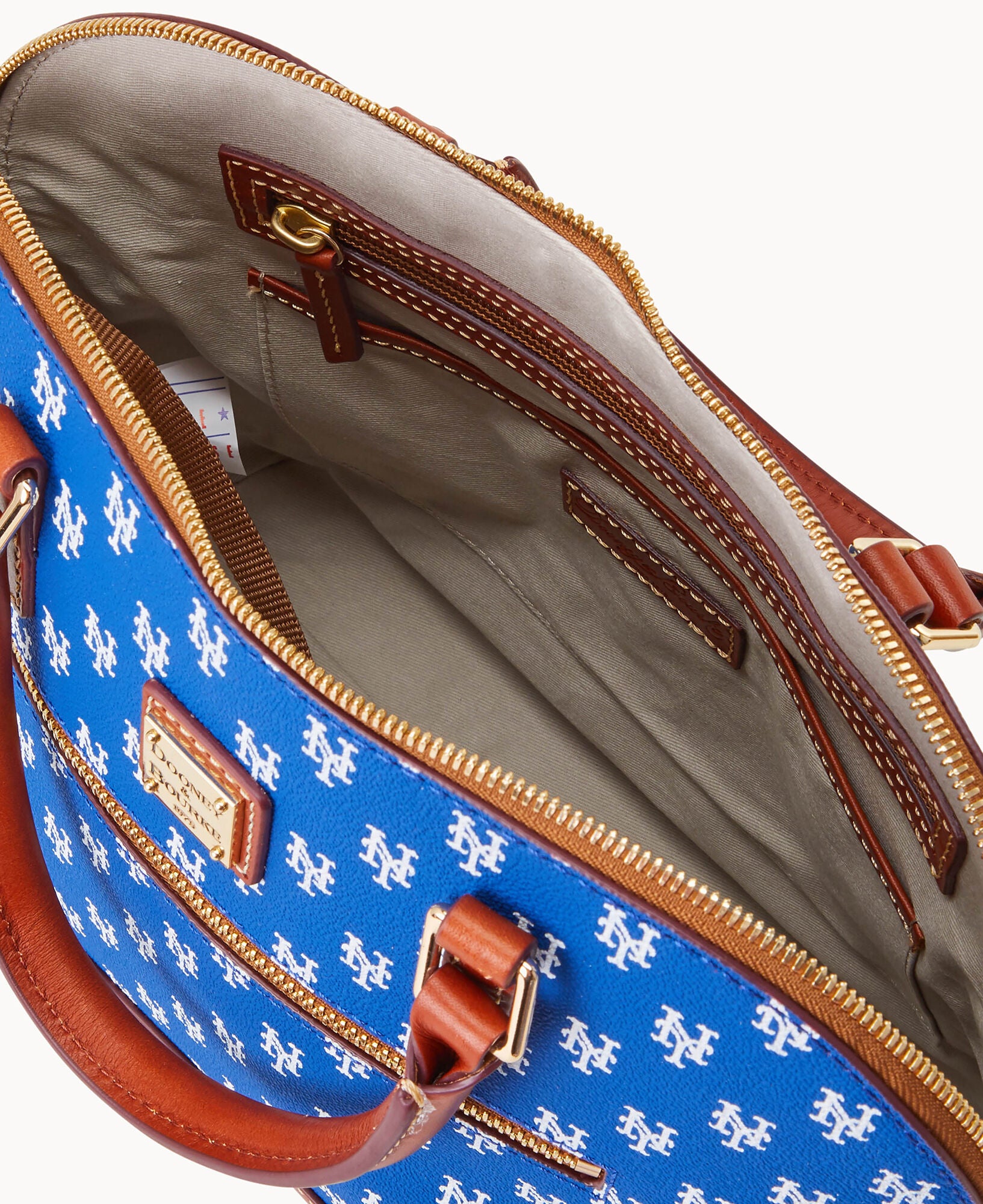 MLB Mets Domed Zip Satchel - Image 3