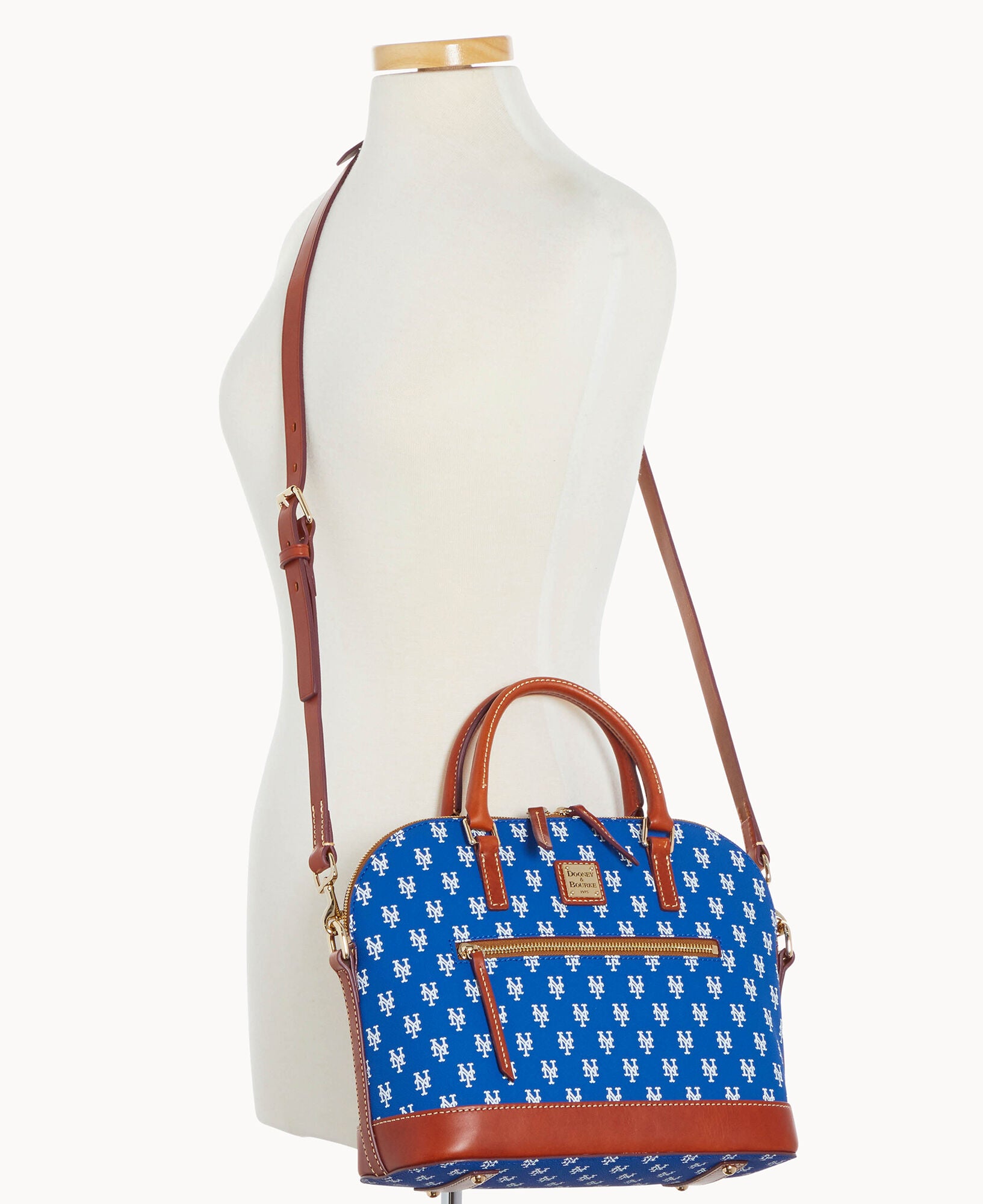 MLB Mets Domed Zip Satchel - Image 4