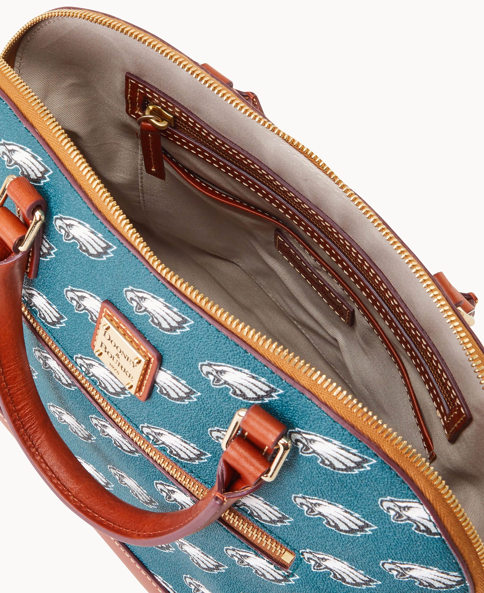 NFL Eagles Domed Zip Satchel - Image 3