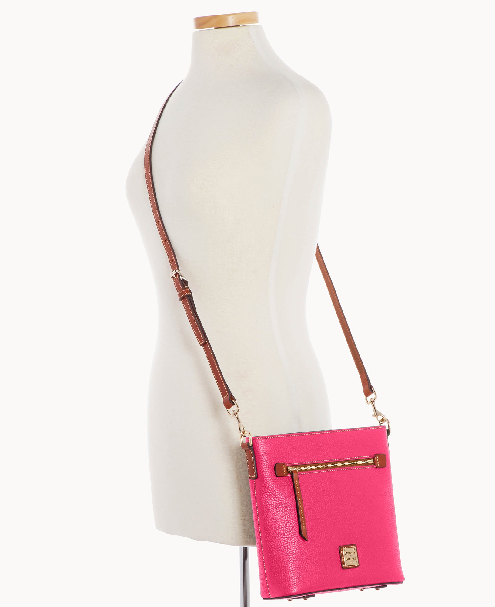 Pebble Grain Zip Crossbody - Image 12