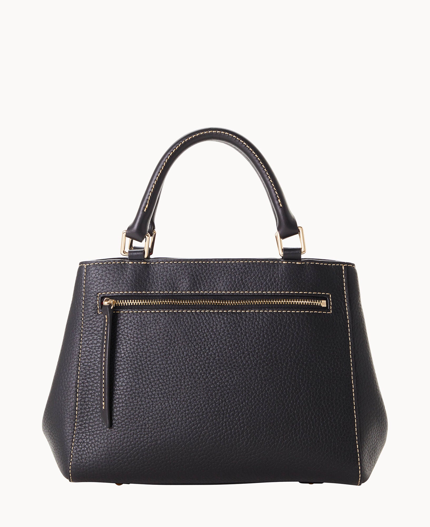 Pebble Grain Small Zip Satchel - Image 4