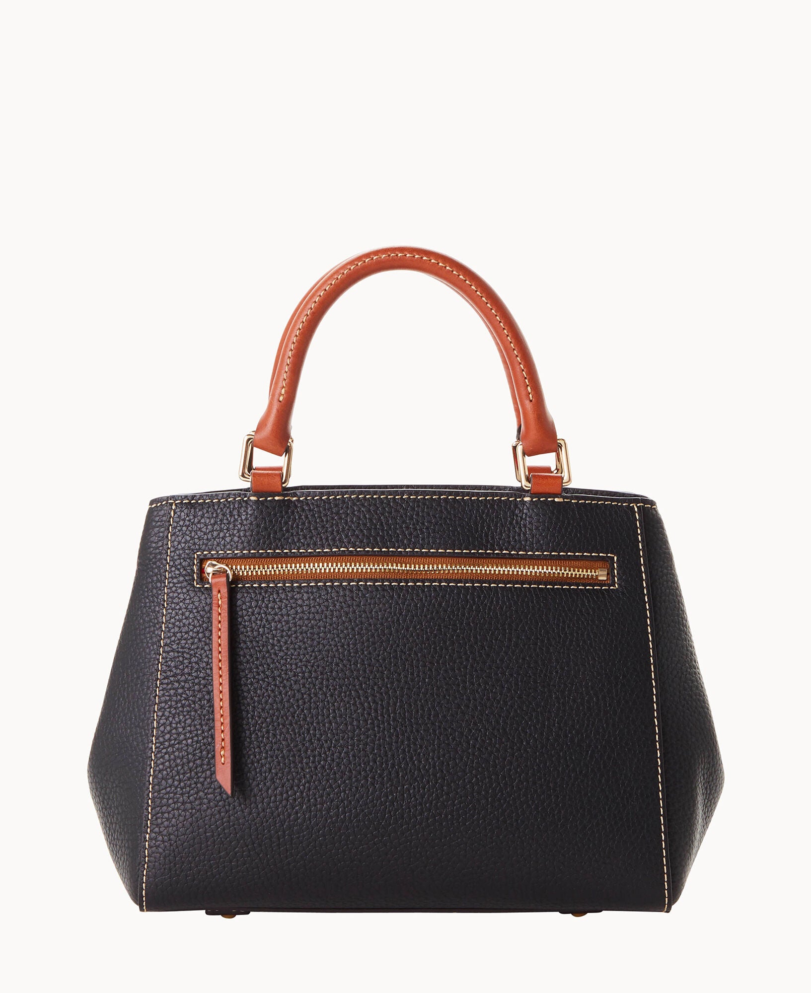 Pebble Grain Small Zip Satchel - Image 14