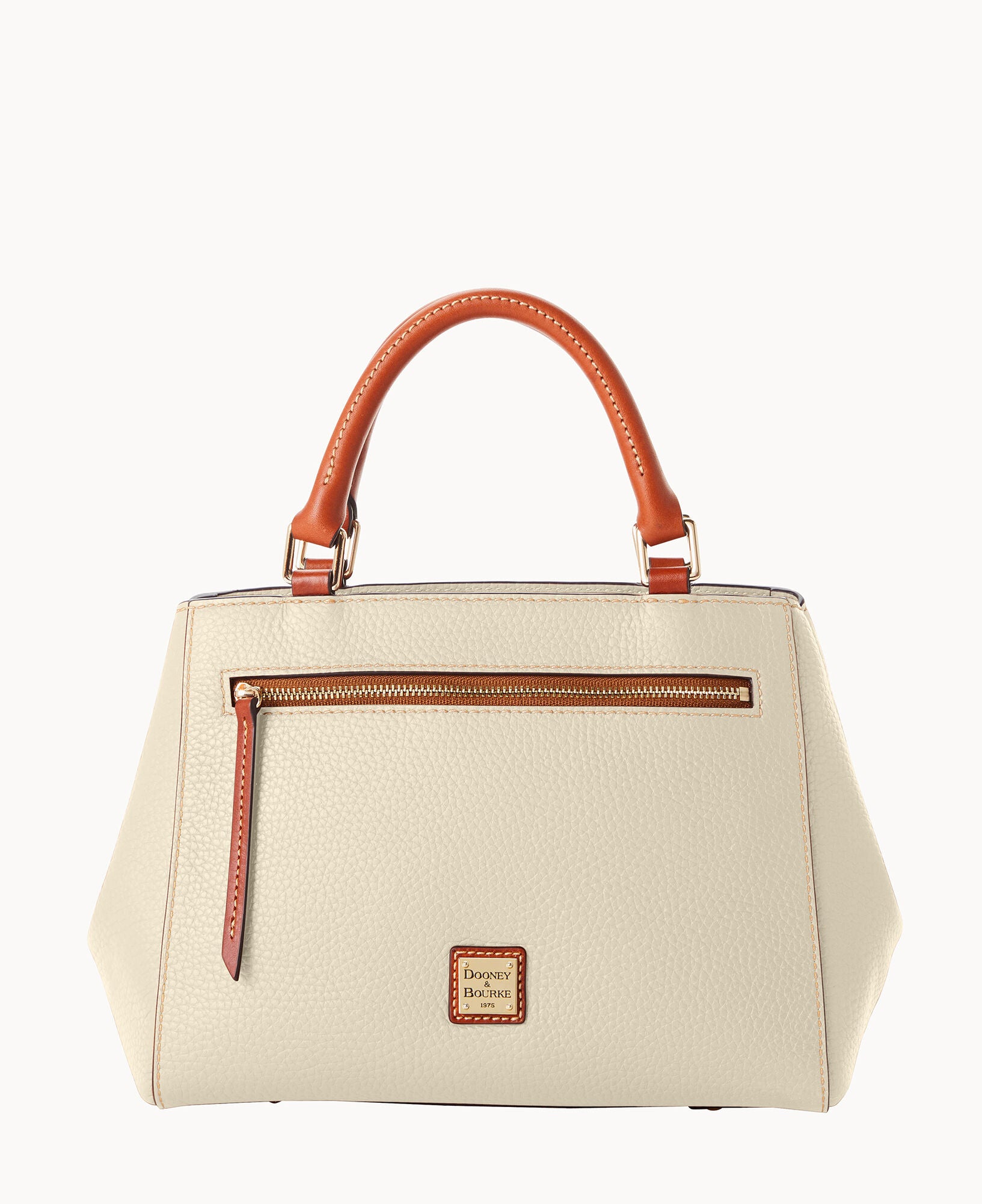 Pebble Grain Small Zip Satchel - Image 16