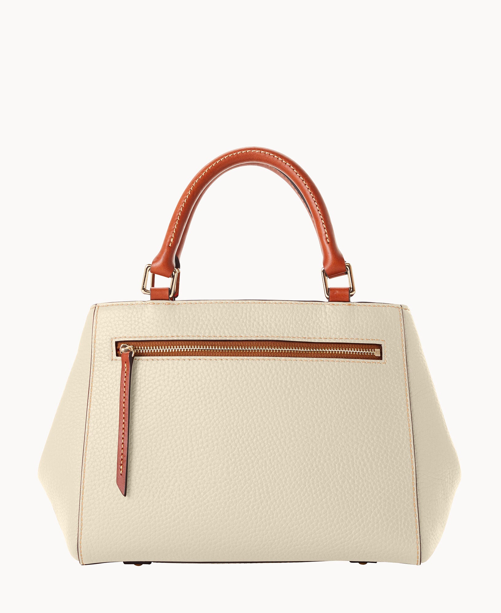 Pebble Grain Small Zip Satchel - Image 19