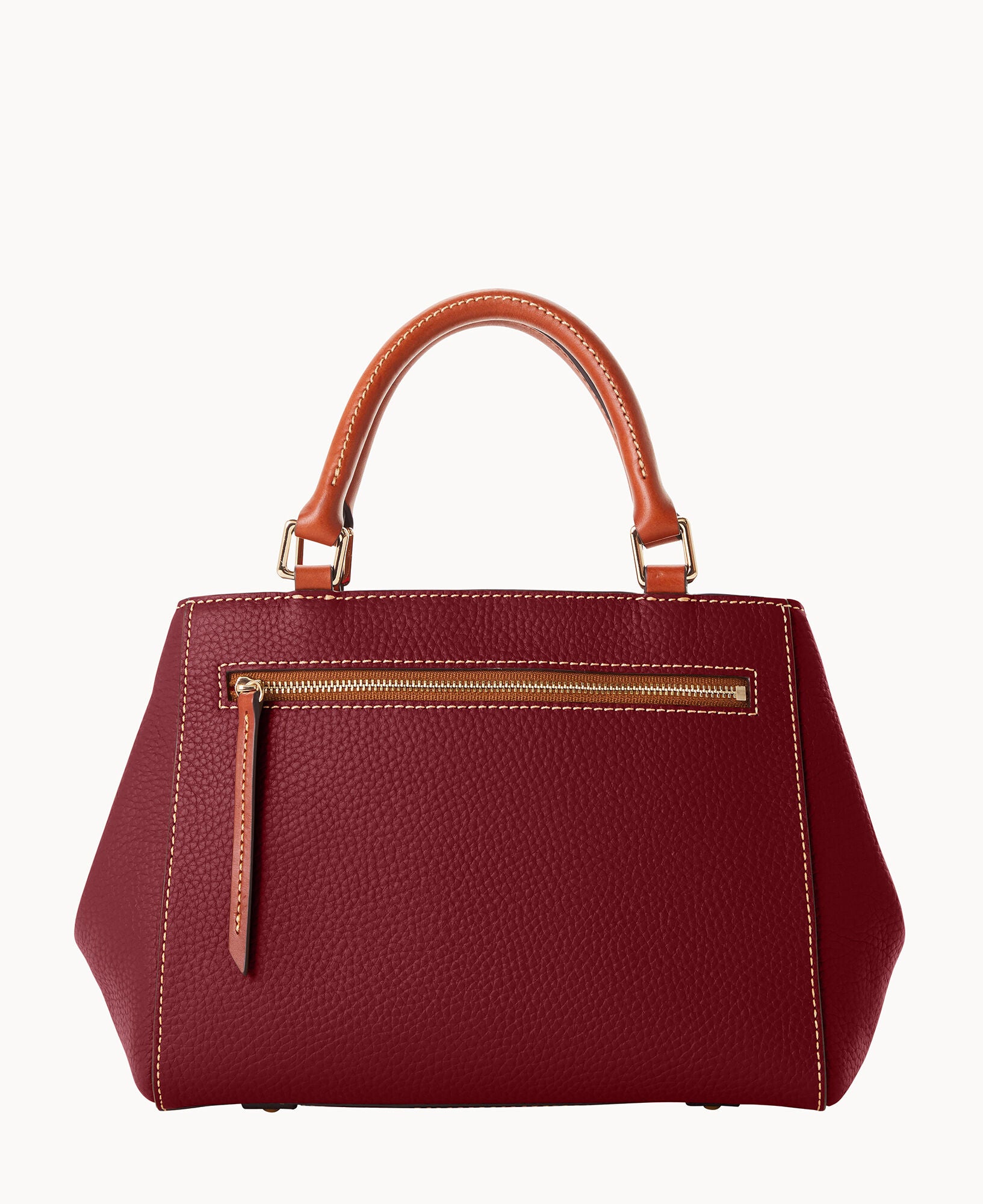 Pebble Grain Small Zip Satchel - Image 24
