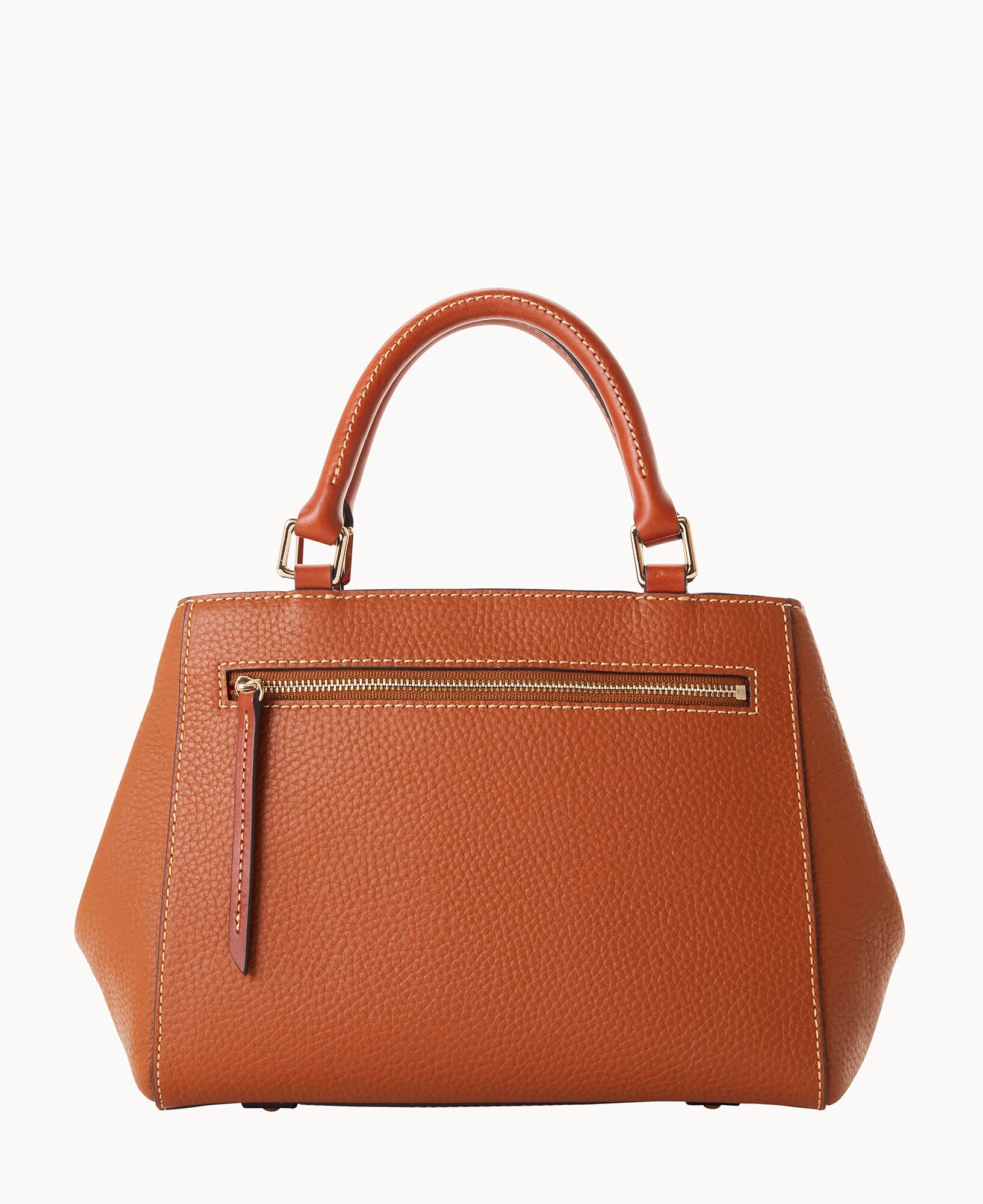 Pebble Grain Small Zip Satchel - Image 29