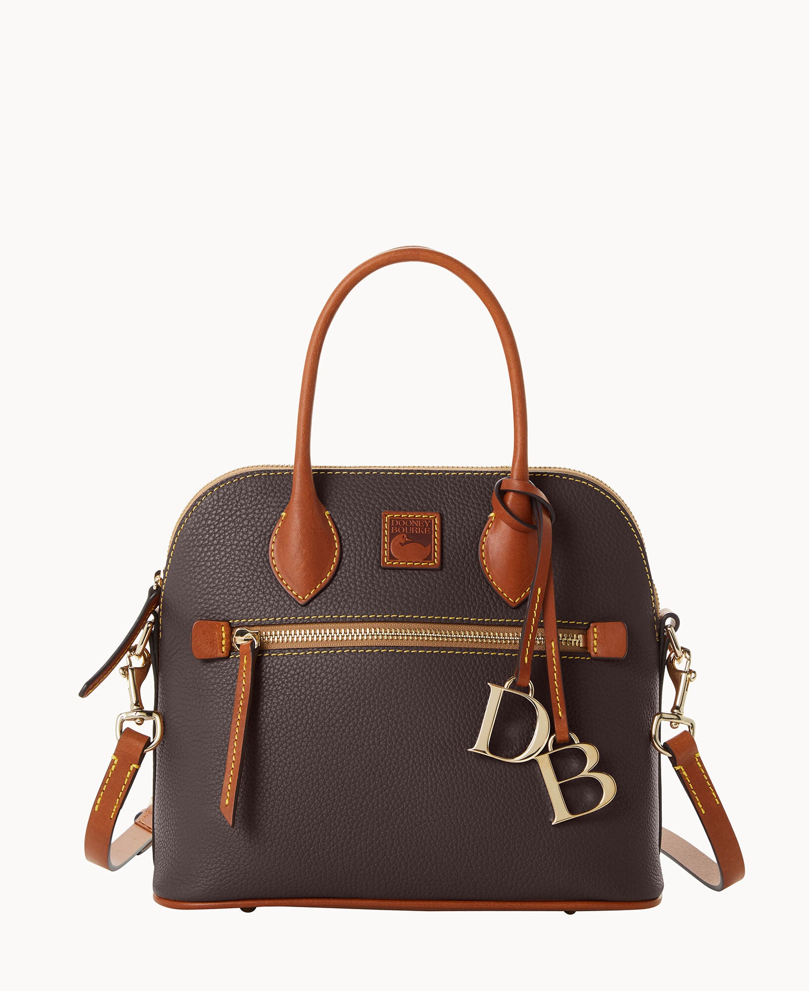 Pebble Grain Domed Satchel - Image 17
