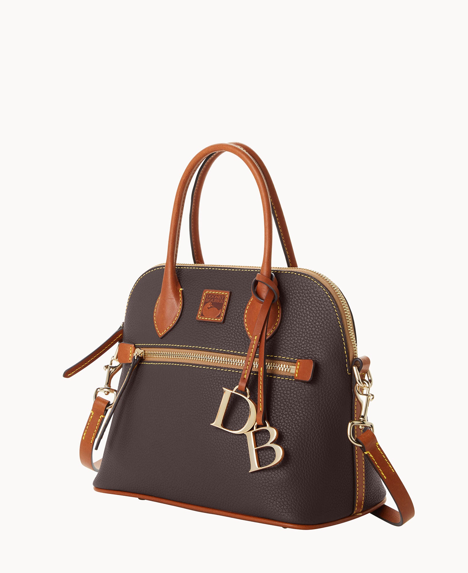 Pebble Grain Domed Satchel - Image 18