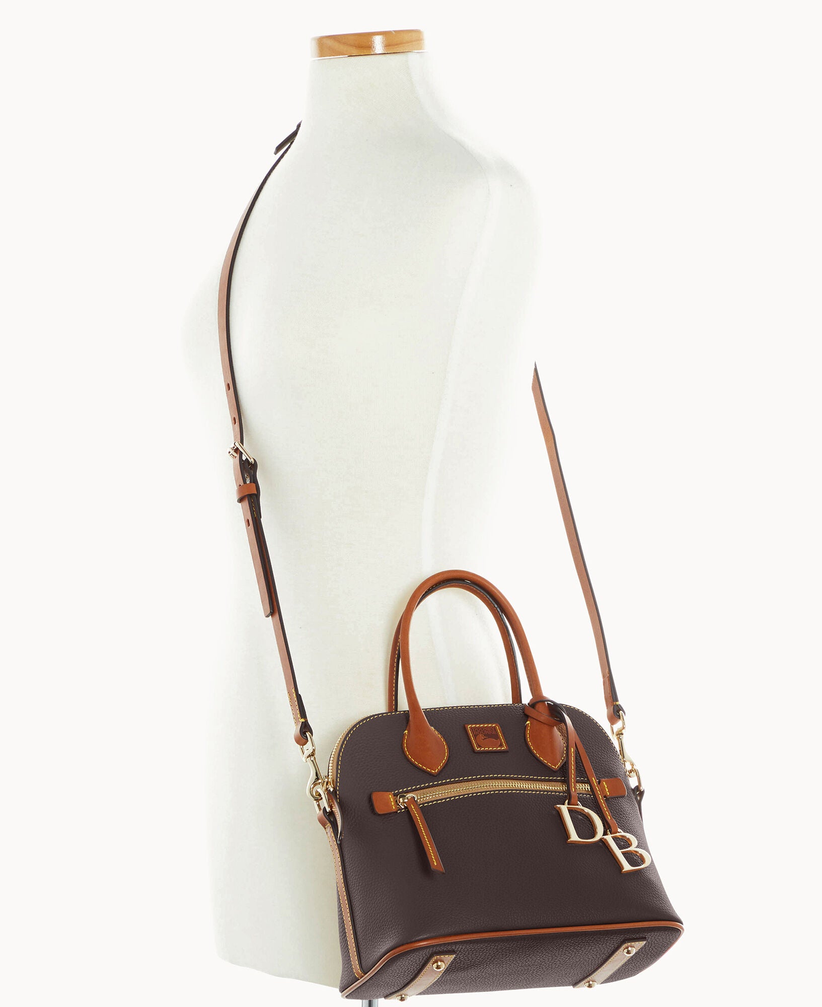 Pebble Grain Domed Satchel - Image 20
