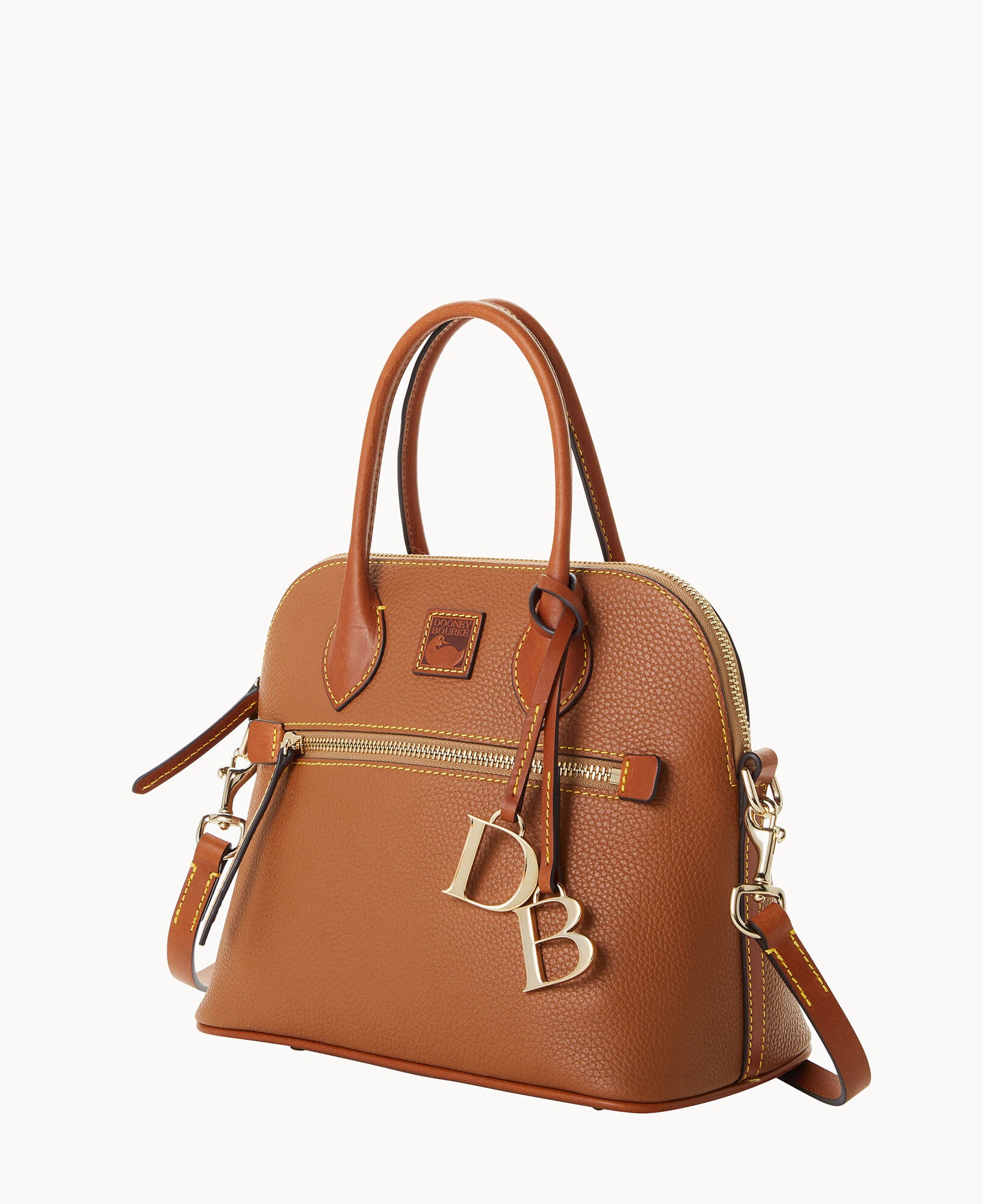 Pebble Grain Domed Satchel - Image 26