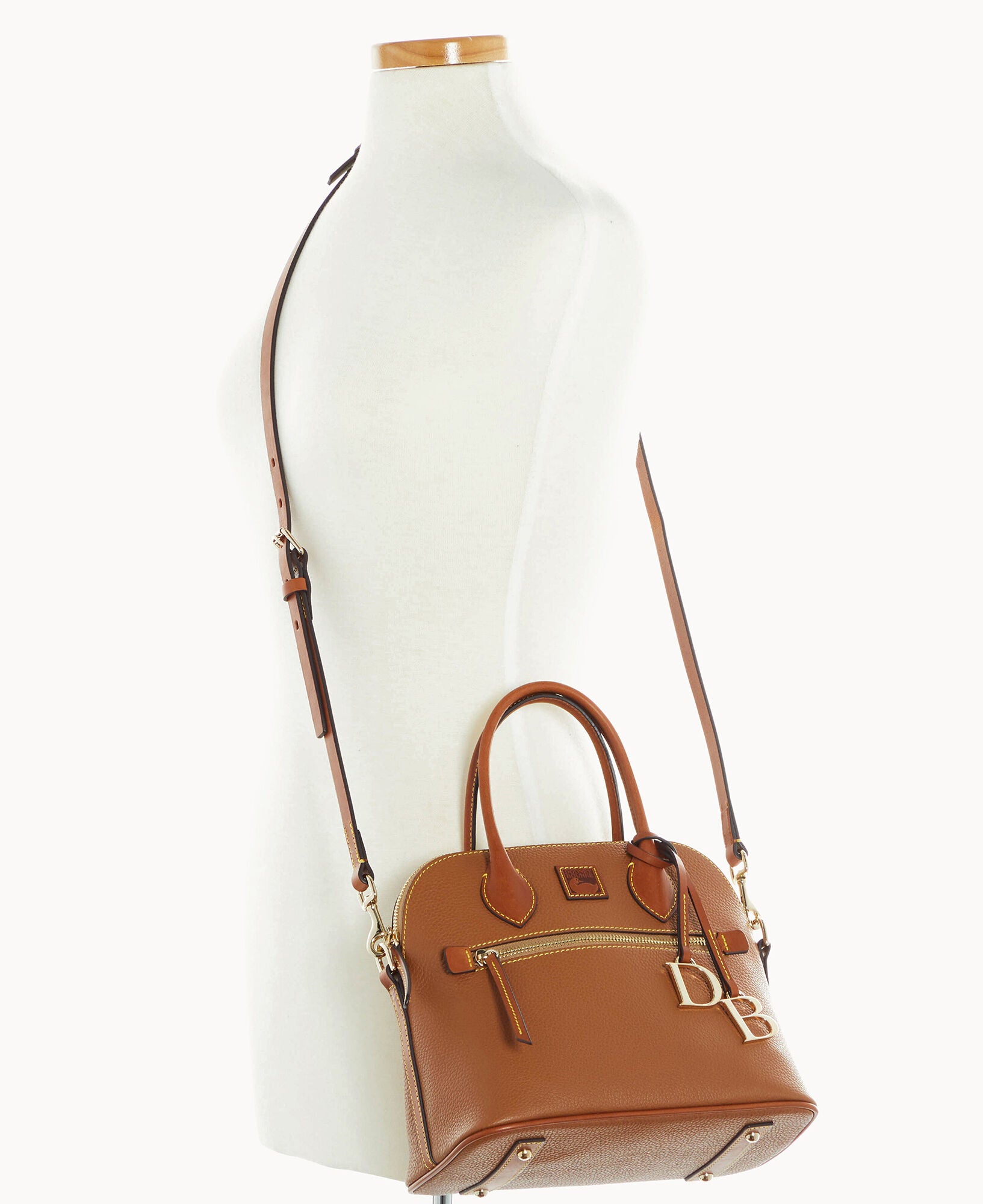 Pebble Grain Domed Satchel - Image 28