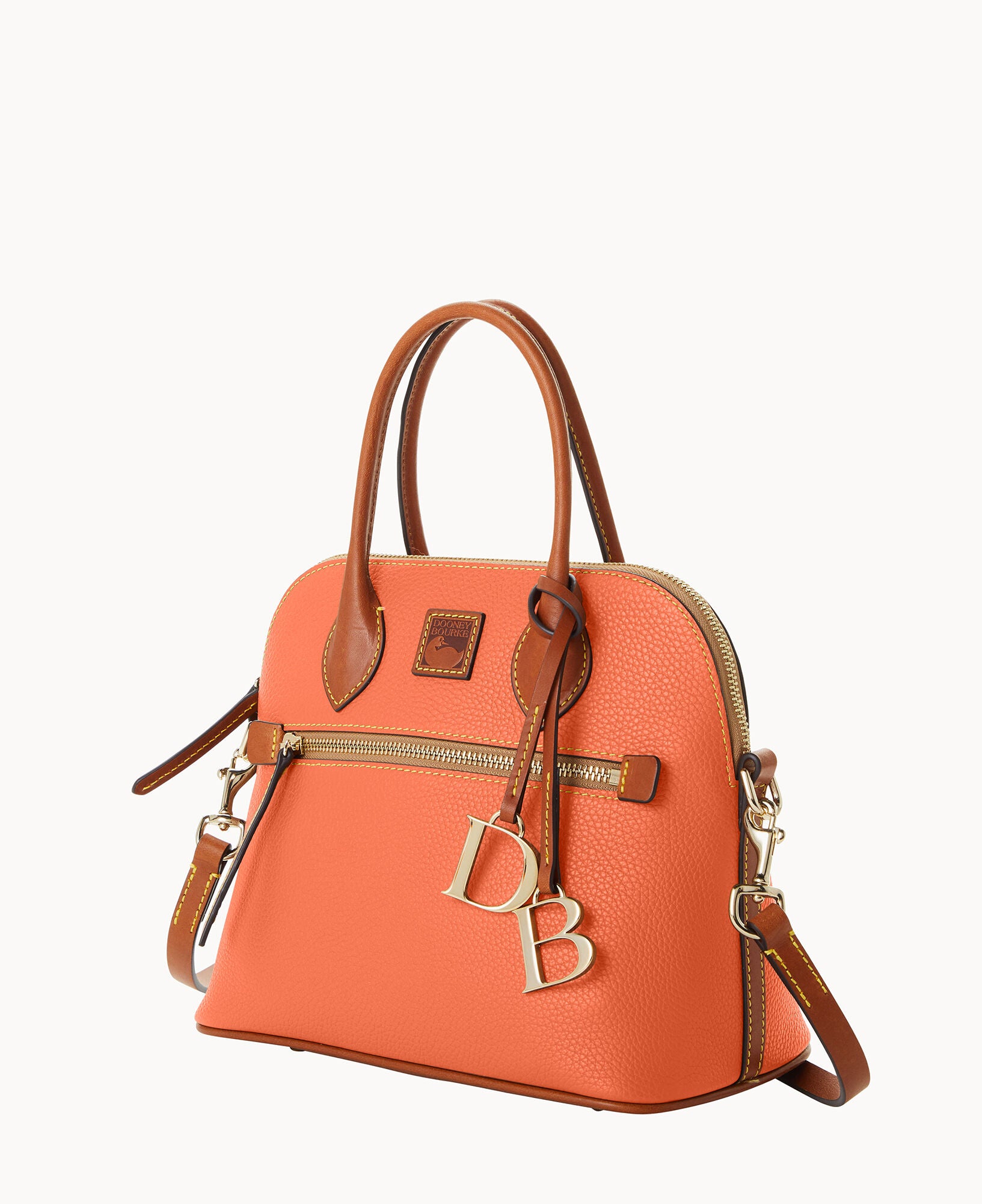 Pebble Grain Domed Satchel - Image 10