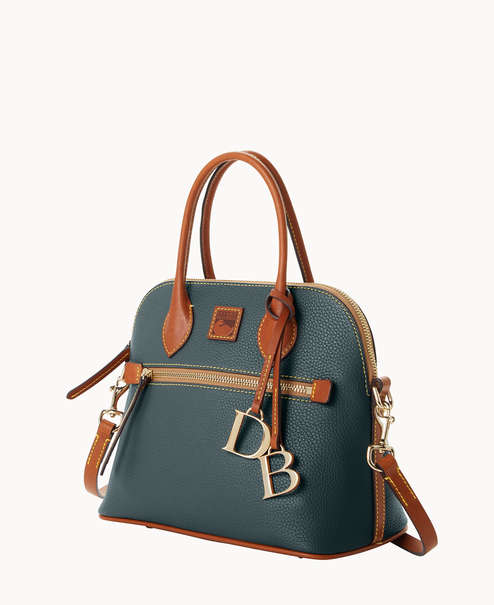 Pebble Grain Domed Satchel - Image 6