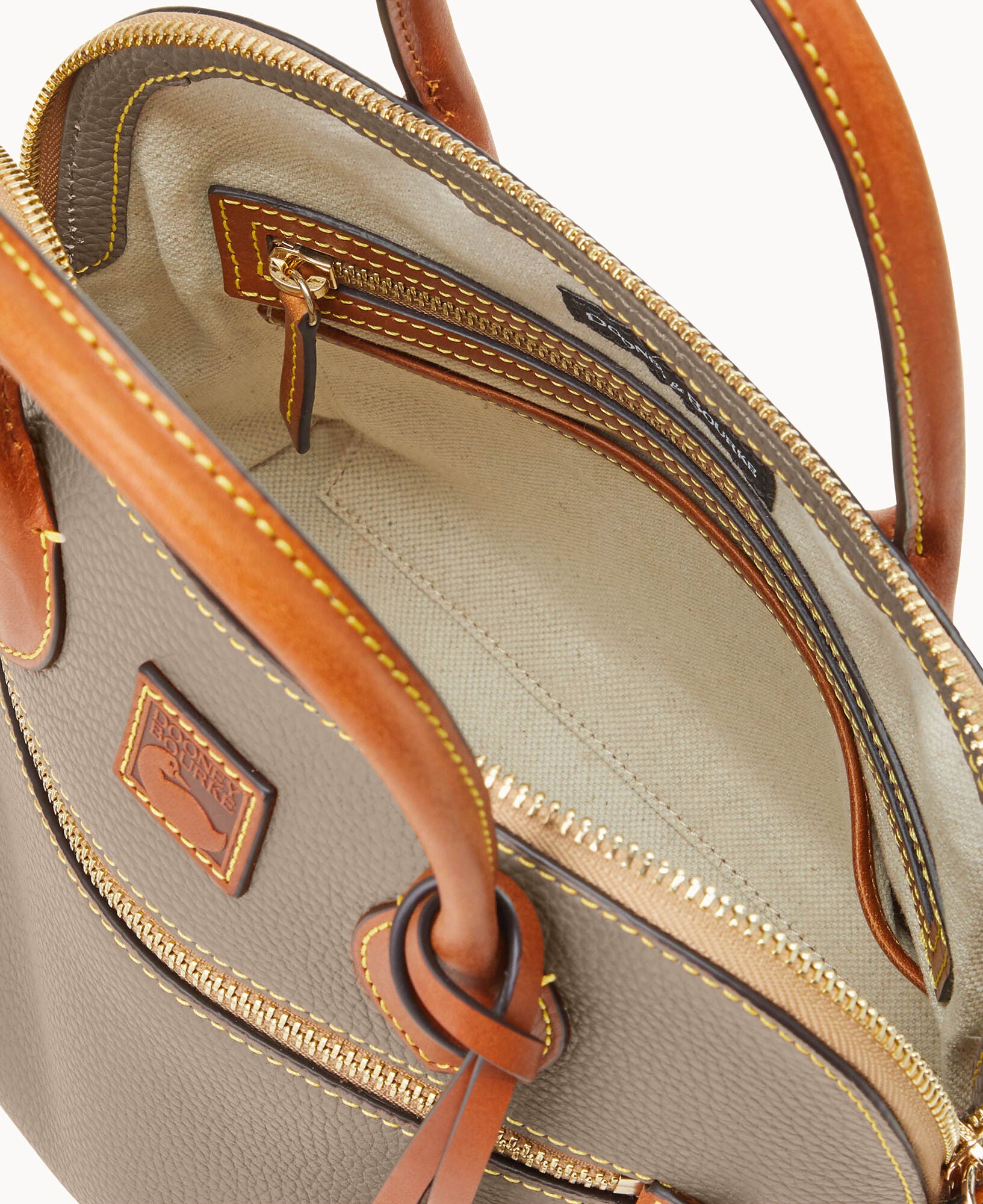 Pebble Grain Domed Satchel - Image 15