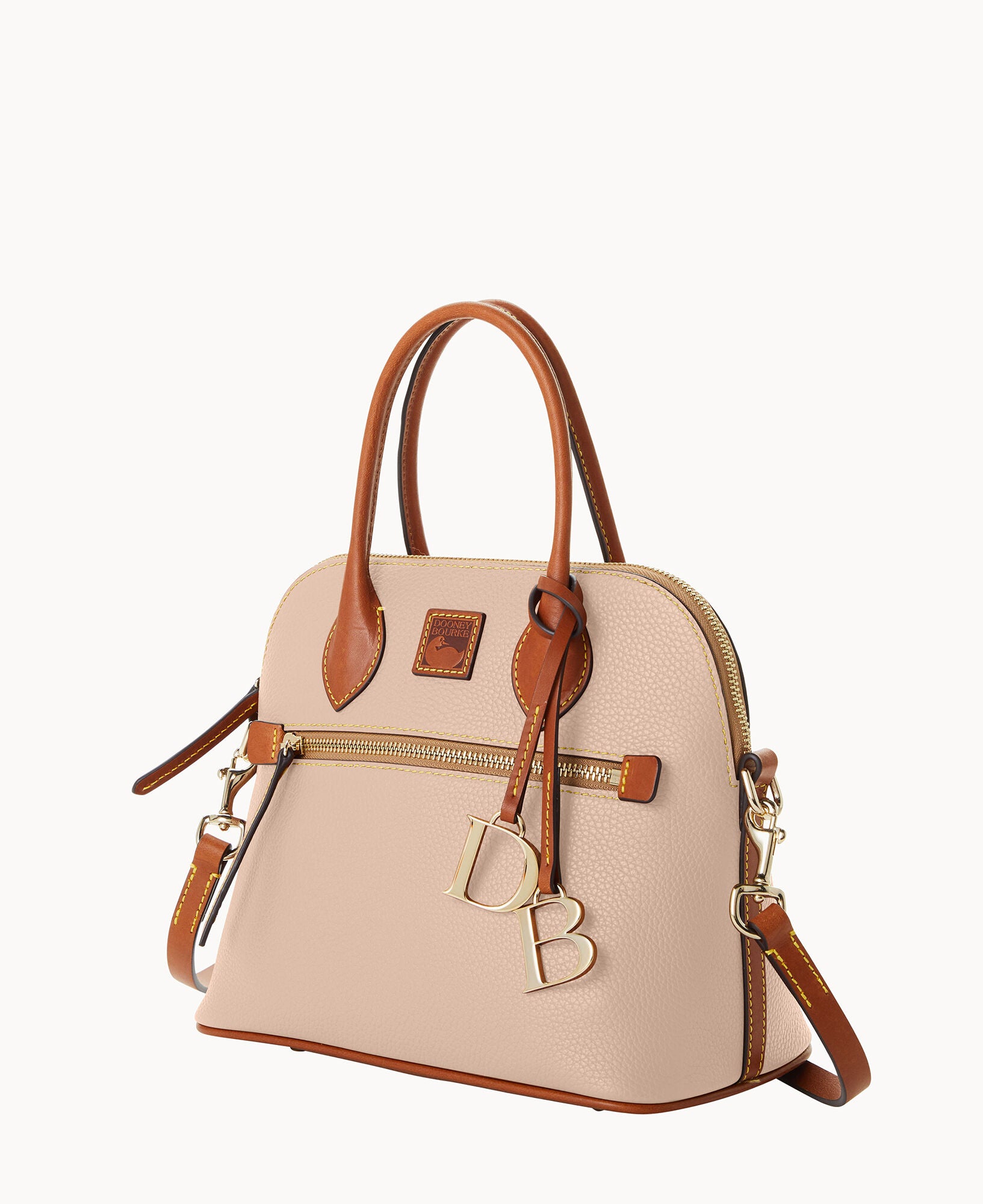 Pebble Grain Domed Satchel - Image 30