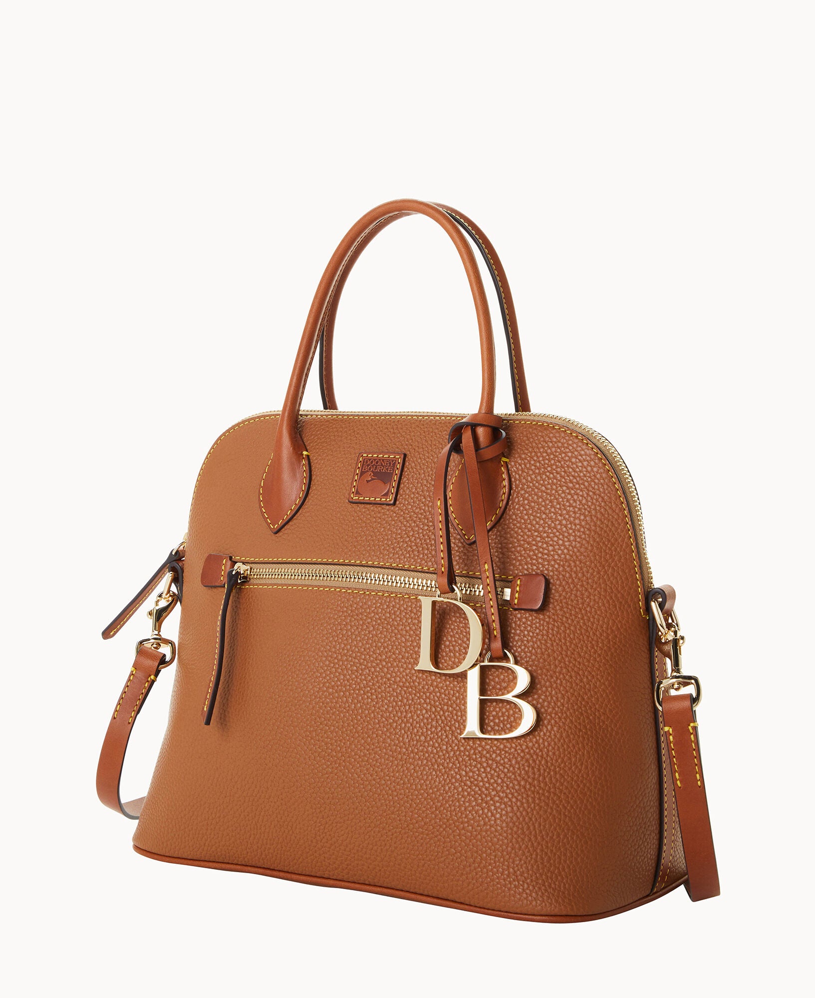 Pebble Grain Large Domed Satchel - Image 30