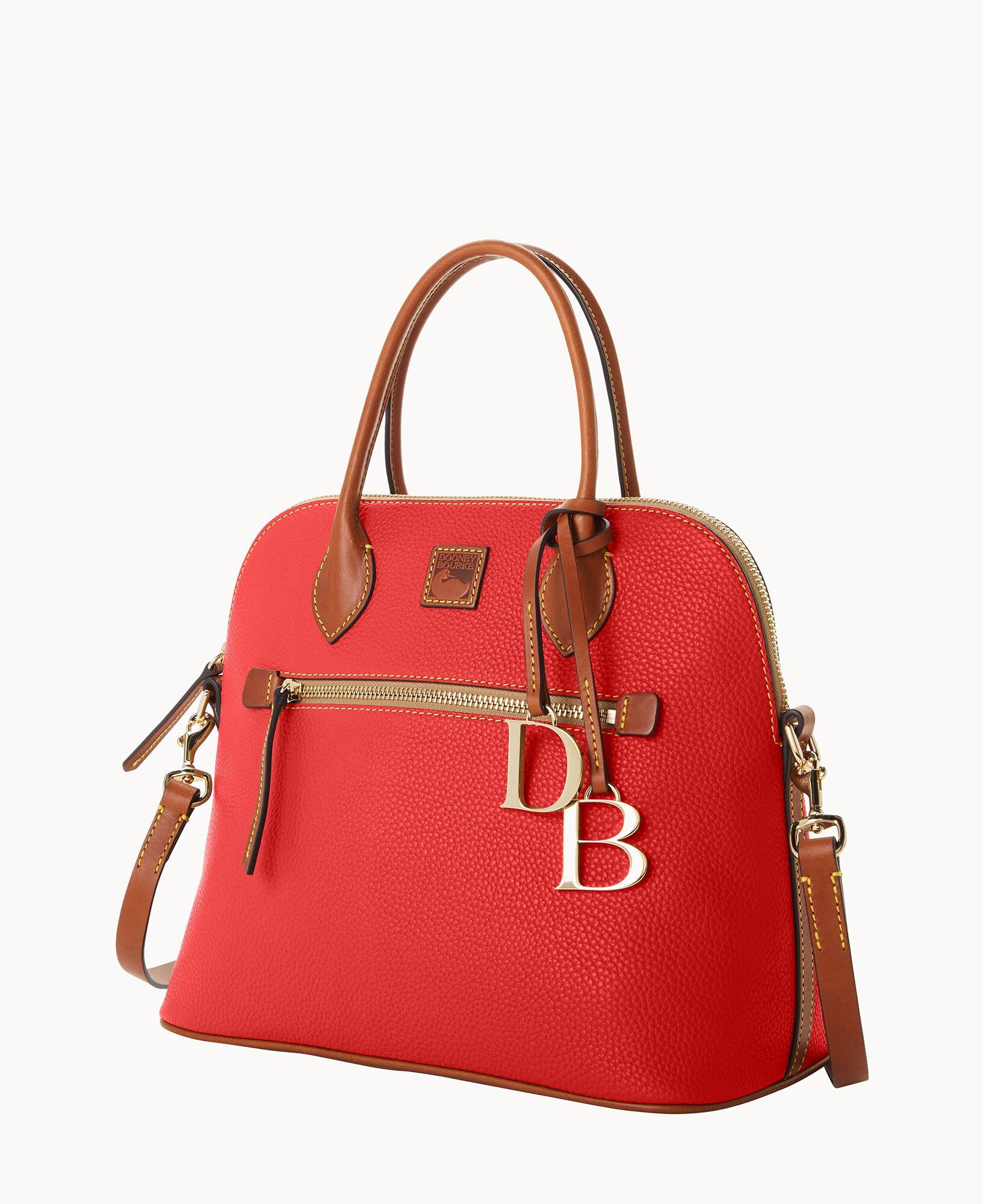 Pebble Grain Large Domed Satchel - Image 22