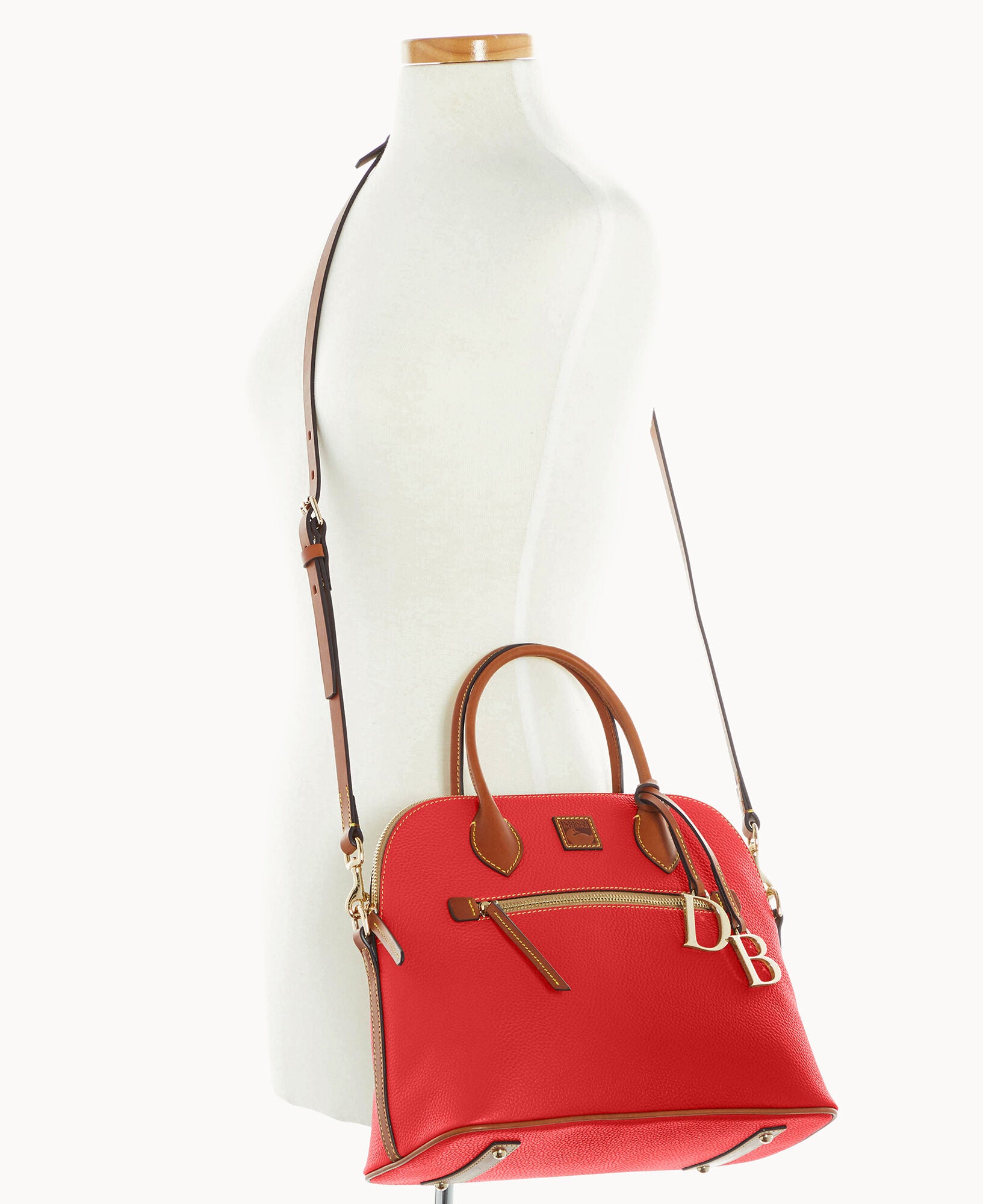Pebble Grain Large Domed Satchel - Image 24