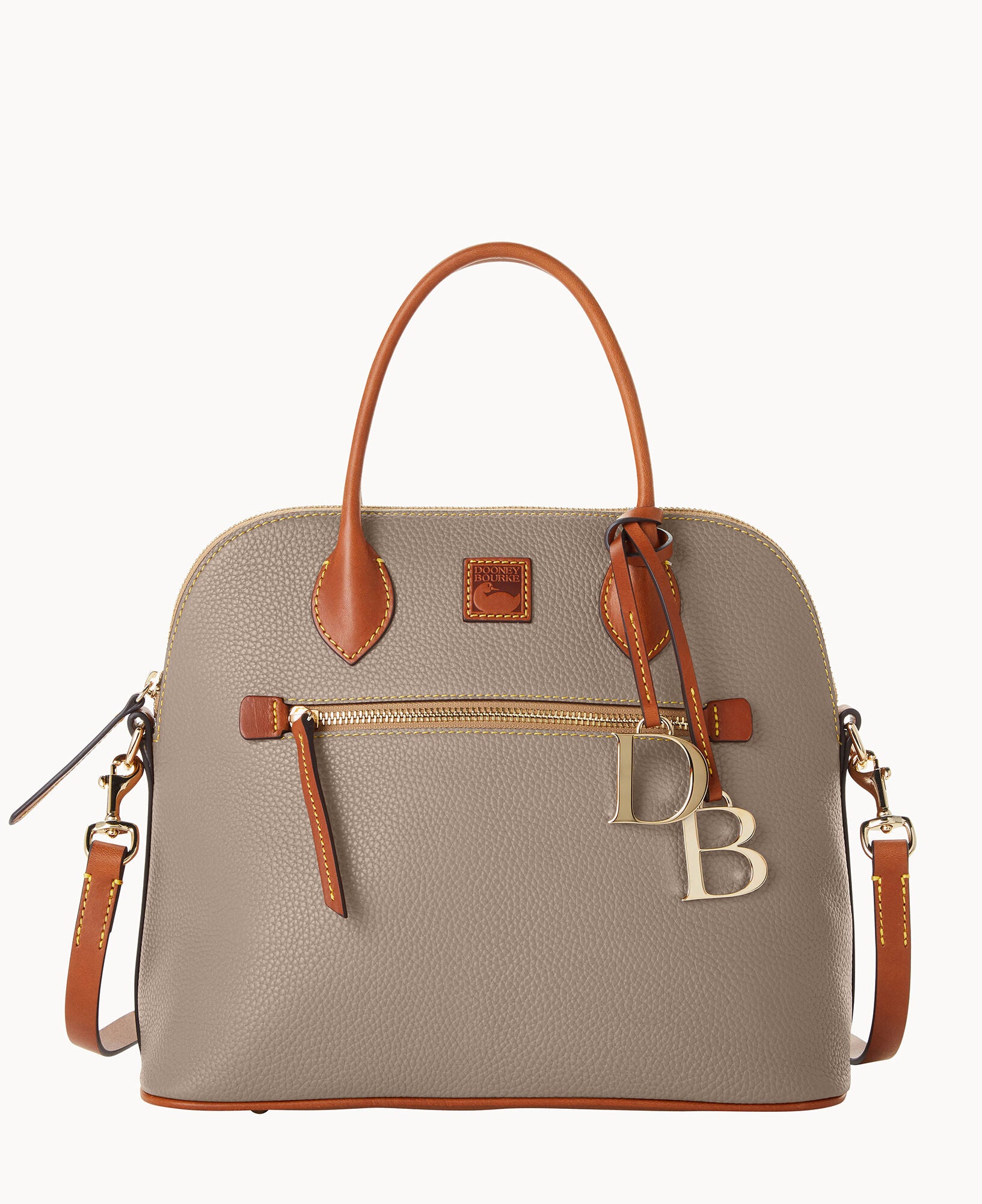Pebble Grain Large Domed Satchel - Image 13