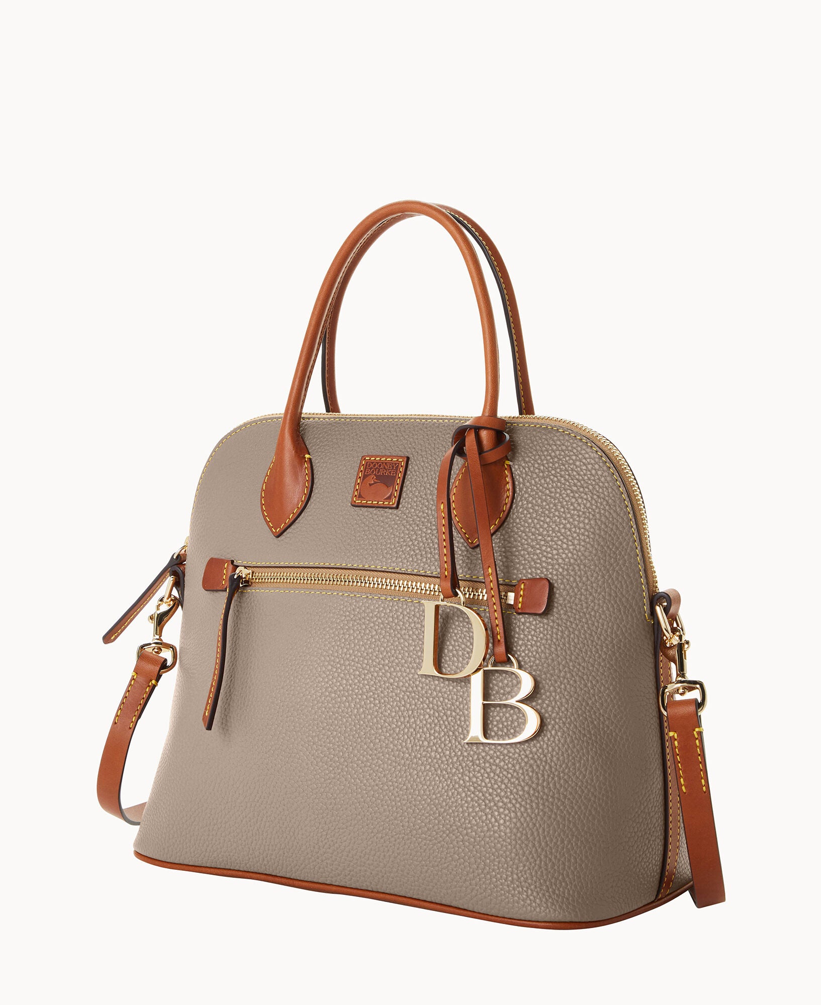 Pebble Grain Large Domed Satchel - Image 14