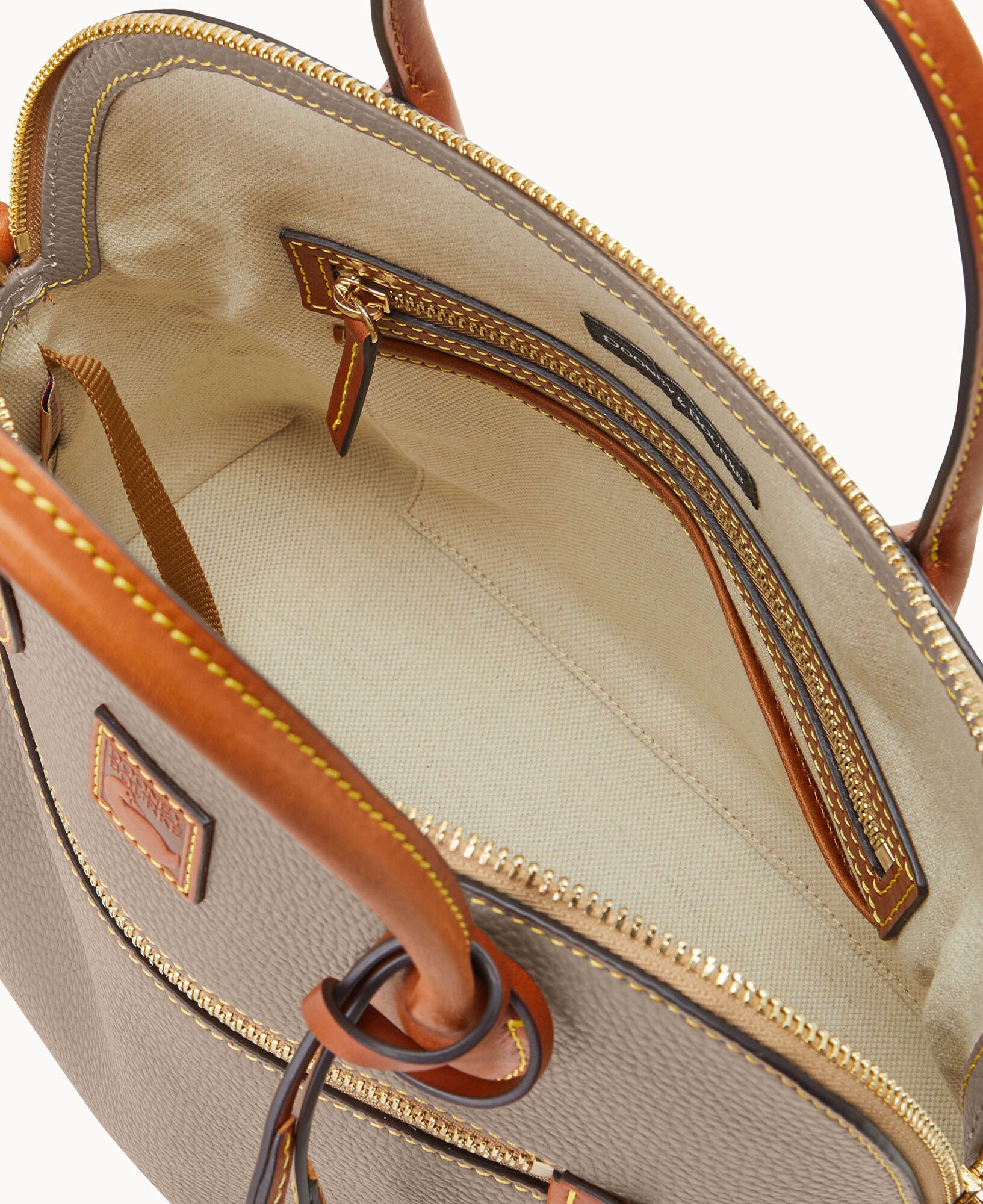 Pebble Grain Large Domed Satchel - Image 15
