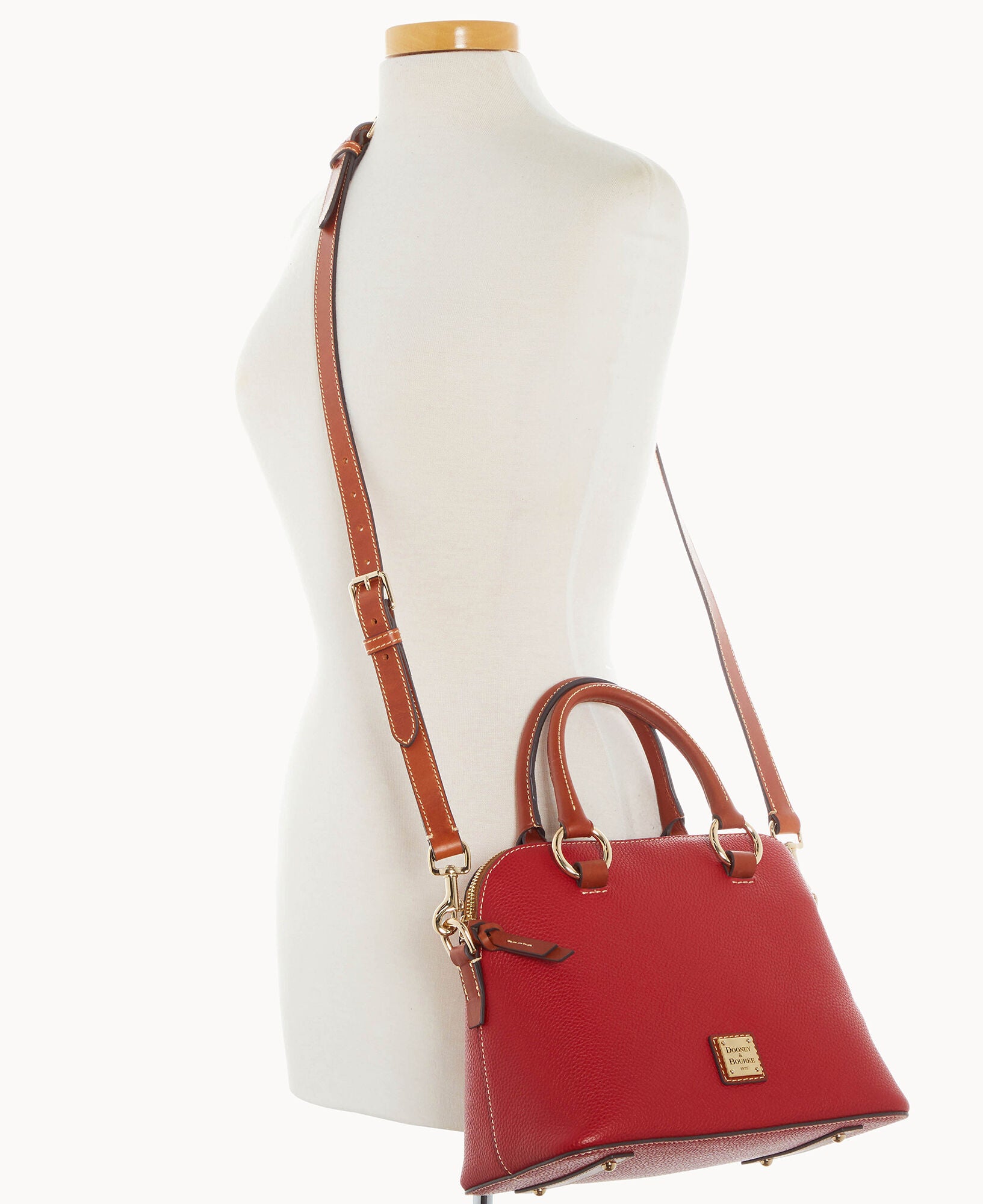 Pebble Grain Domed Satchel - Image 15