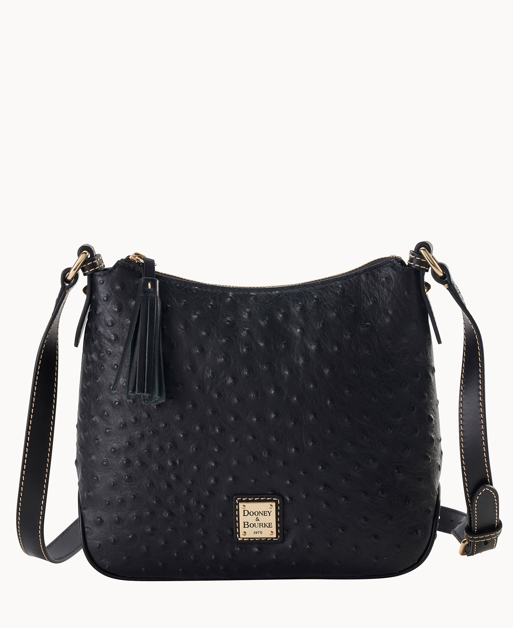 Ostrich Crossbody Hobo - Image 26