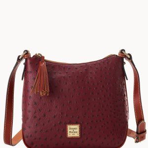 Ostrich Crossbody Hobo
