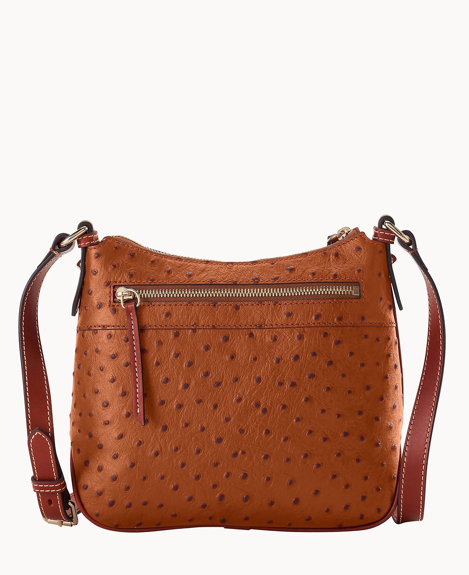 Ostrich Crossbody Hobo - Image 14