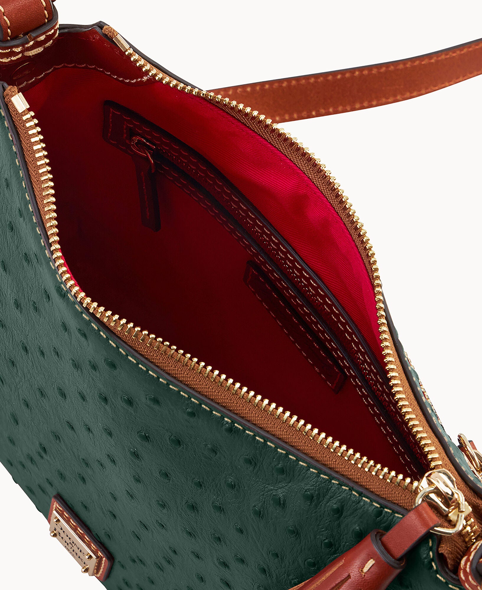 Ostrich Crossbody Hobo - Image 18