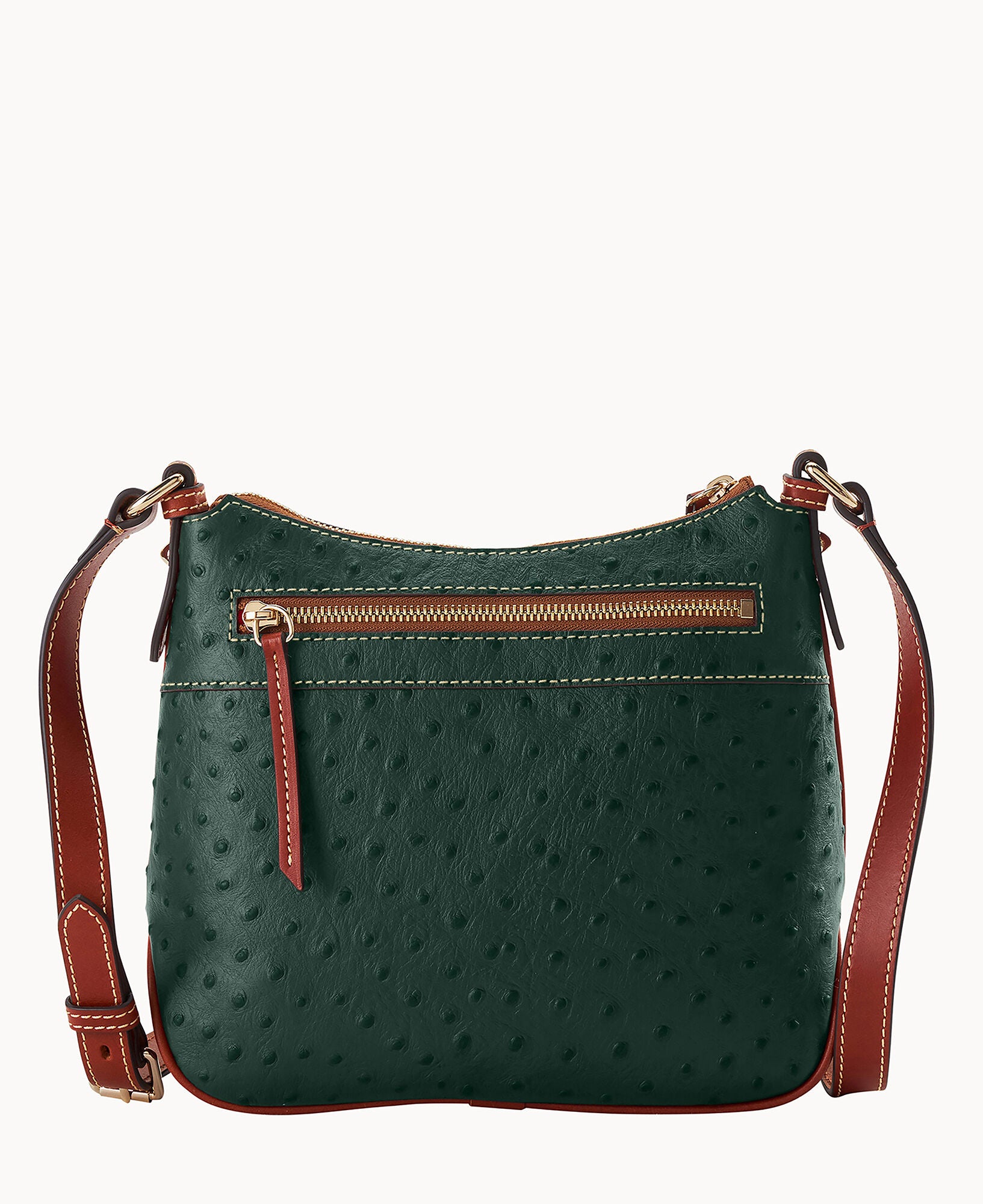 Ostrich Crossbody Hobo - Image 19