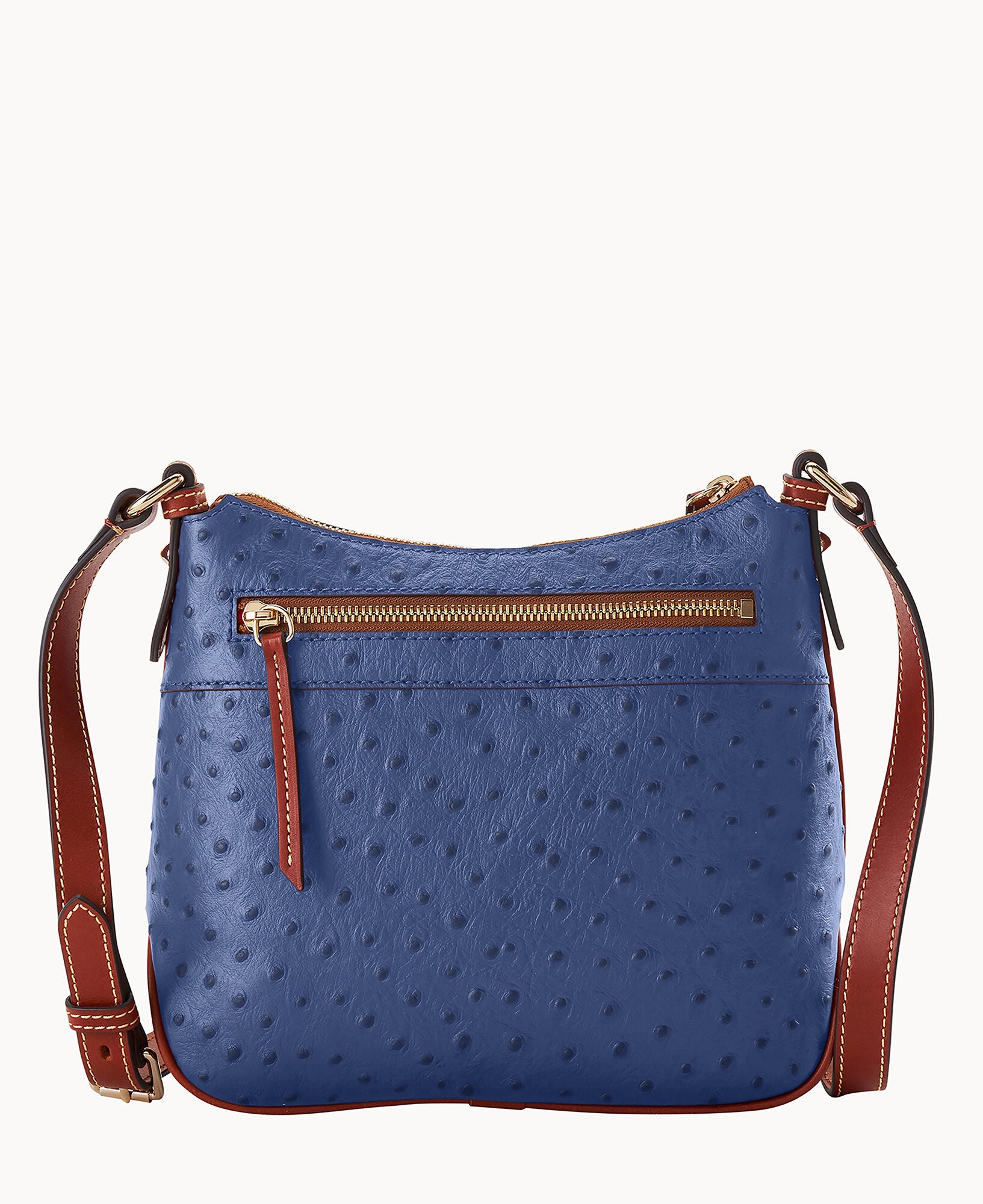 Ostrich Crossbody Hobo - Image 24