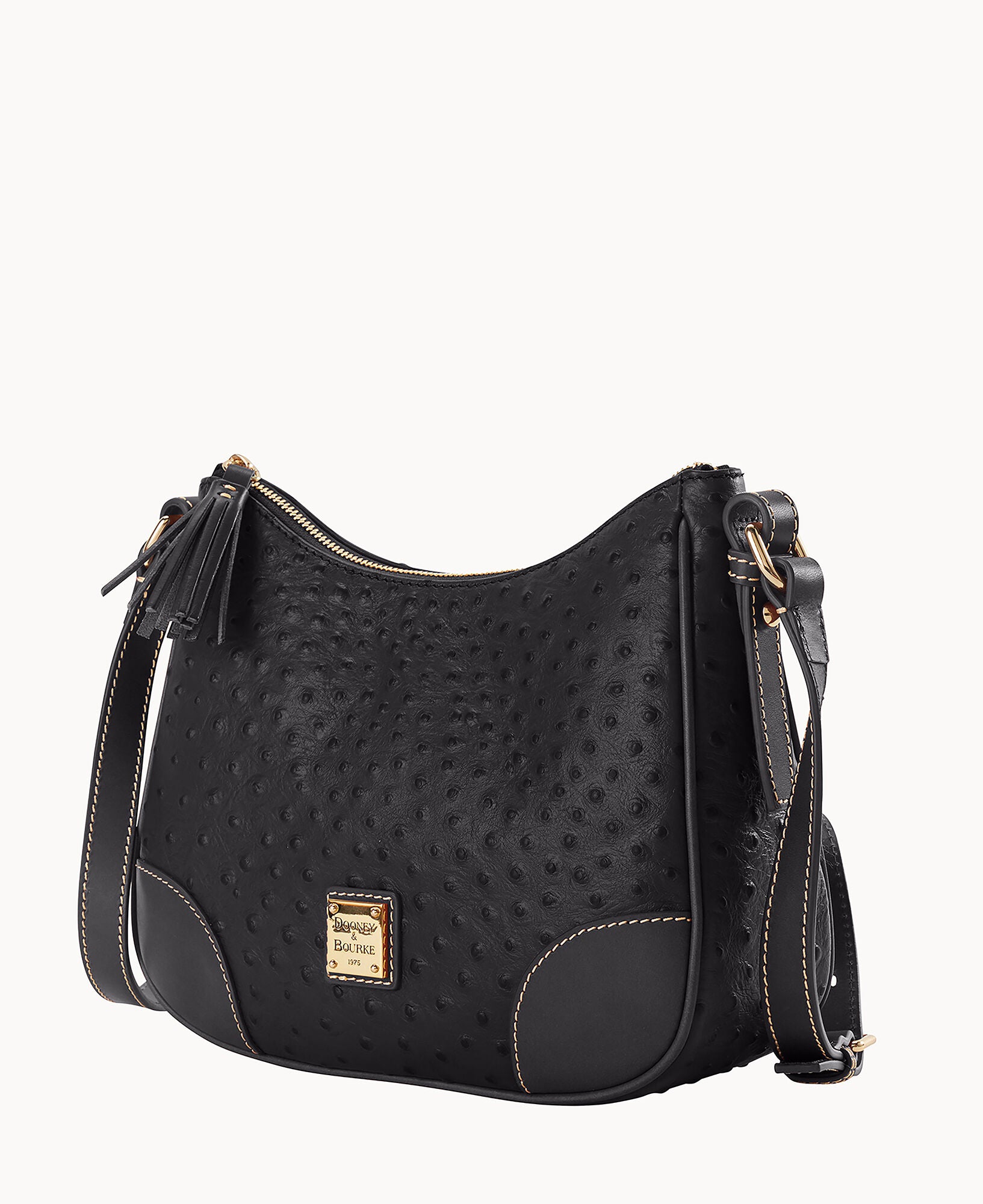 Ostrich Crossbody Hobo - Image 22