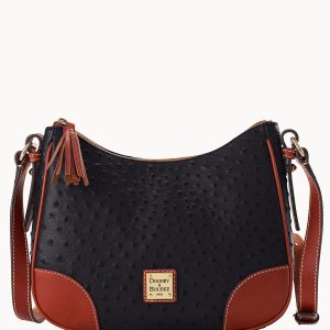 Ostrich Crossbody Hobo