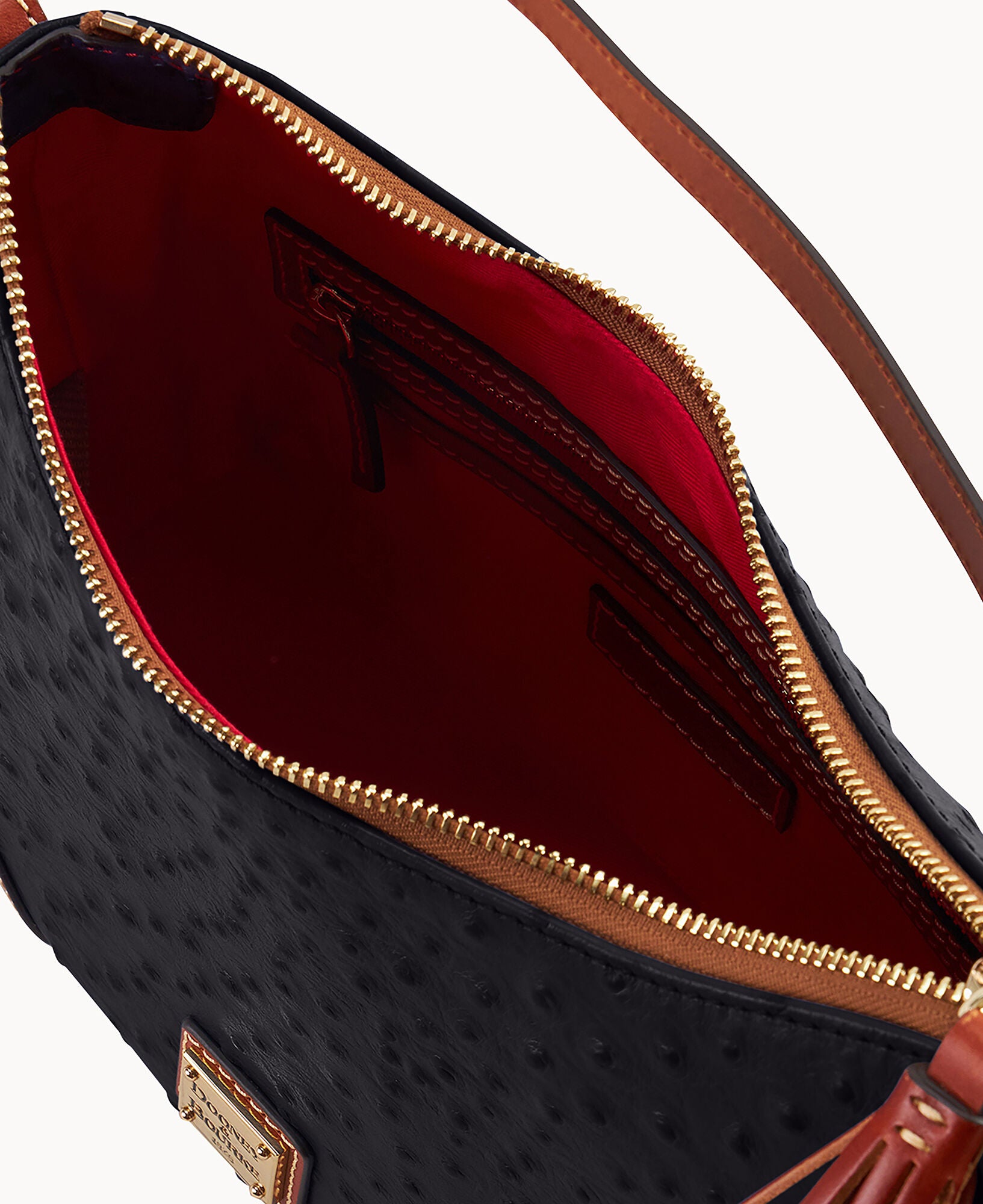 Ostrich Crossbody Hobo - Image 3