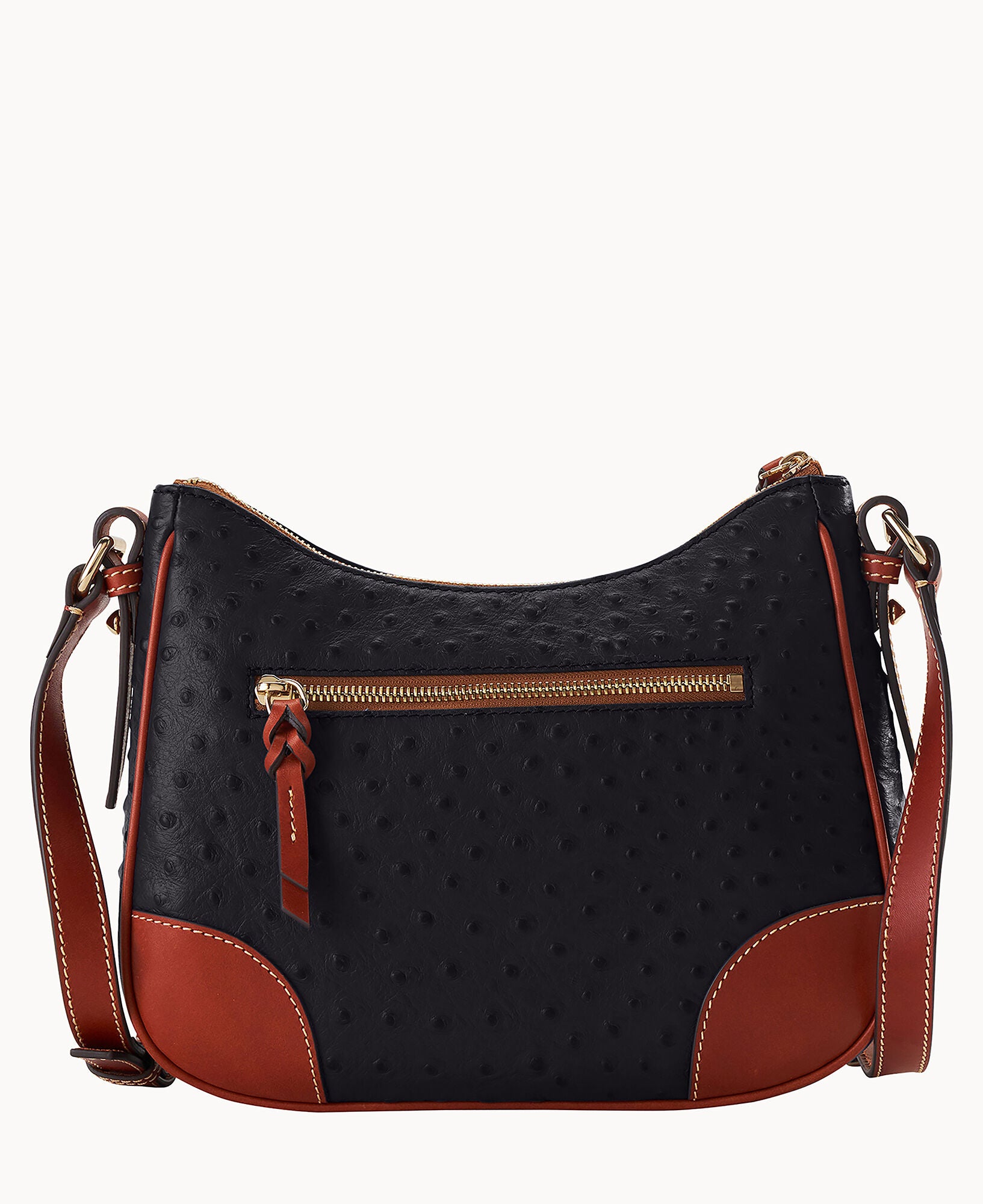 Ostrich Crossbody Hobo - Image 4