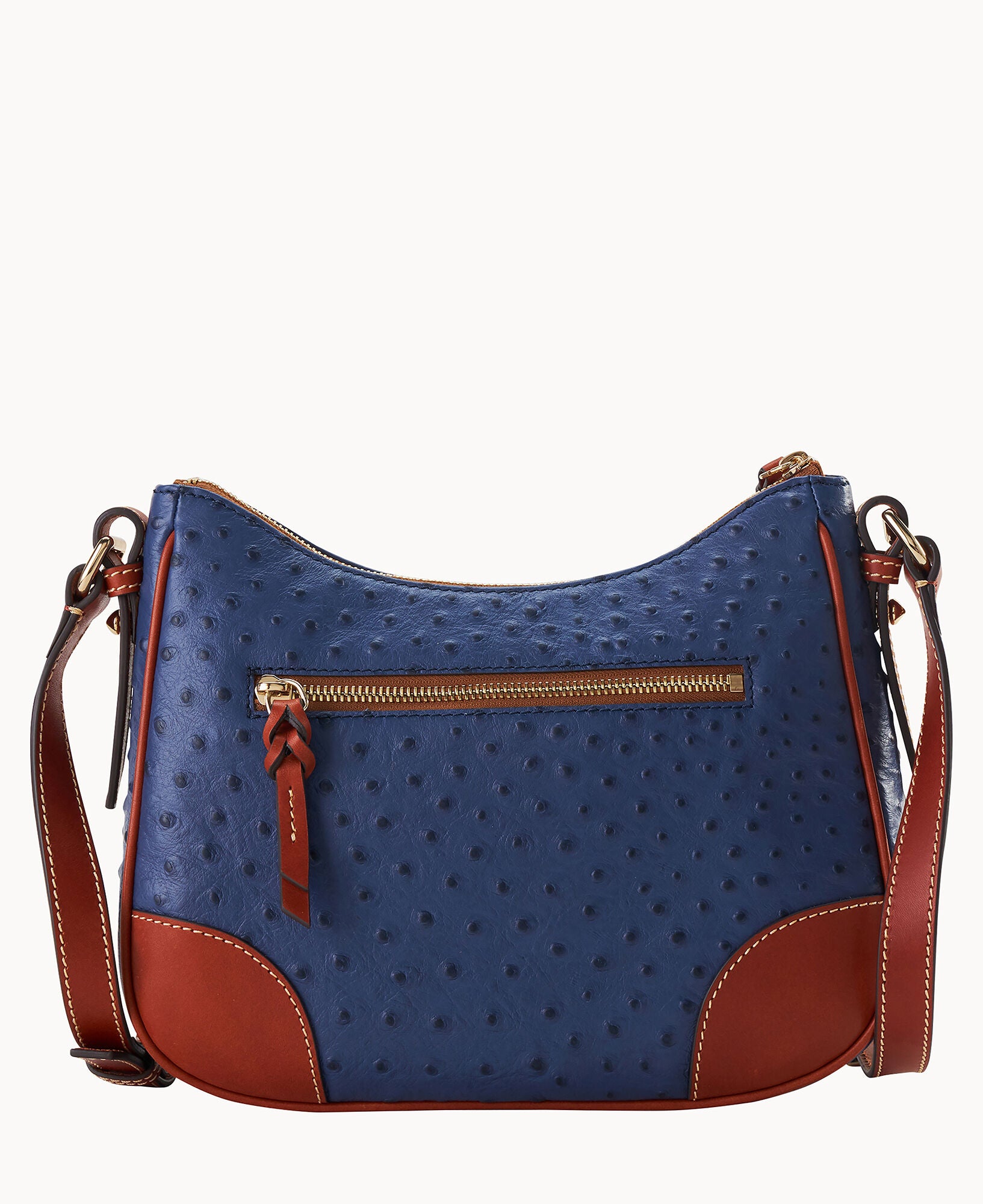 Ostrich Crossbody Hobo - Image 29